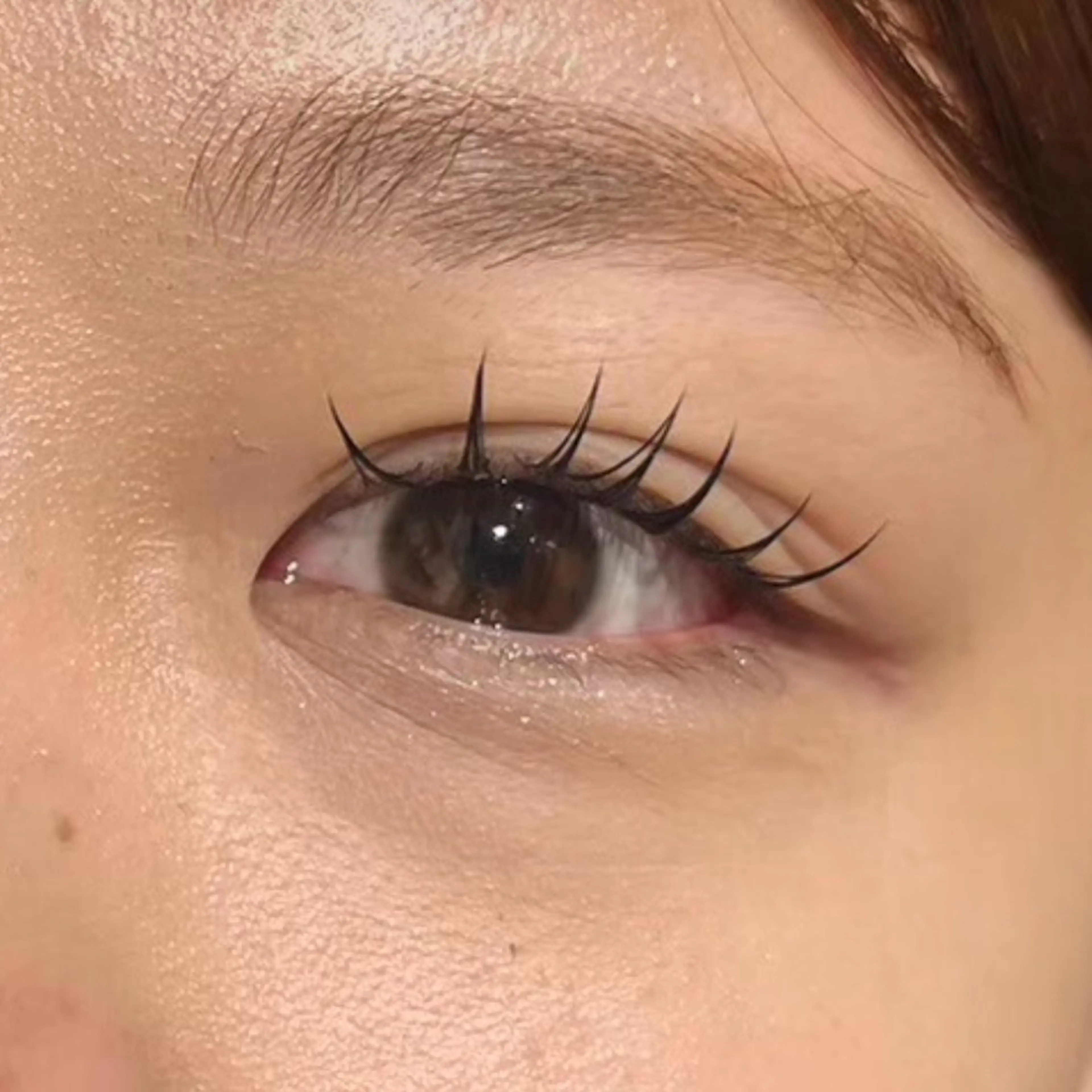 まつげエクステシングルフラットラッシュ100~140本まで【オフあり】の写真