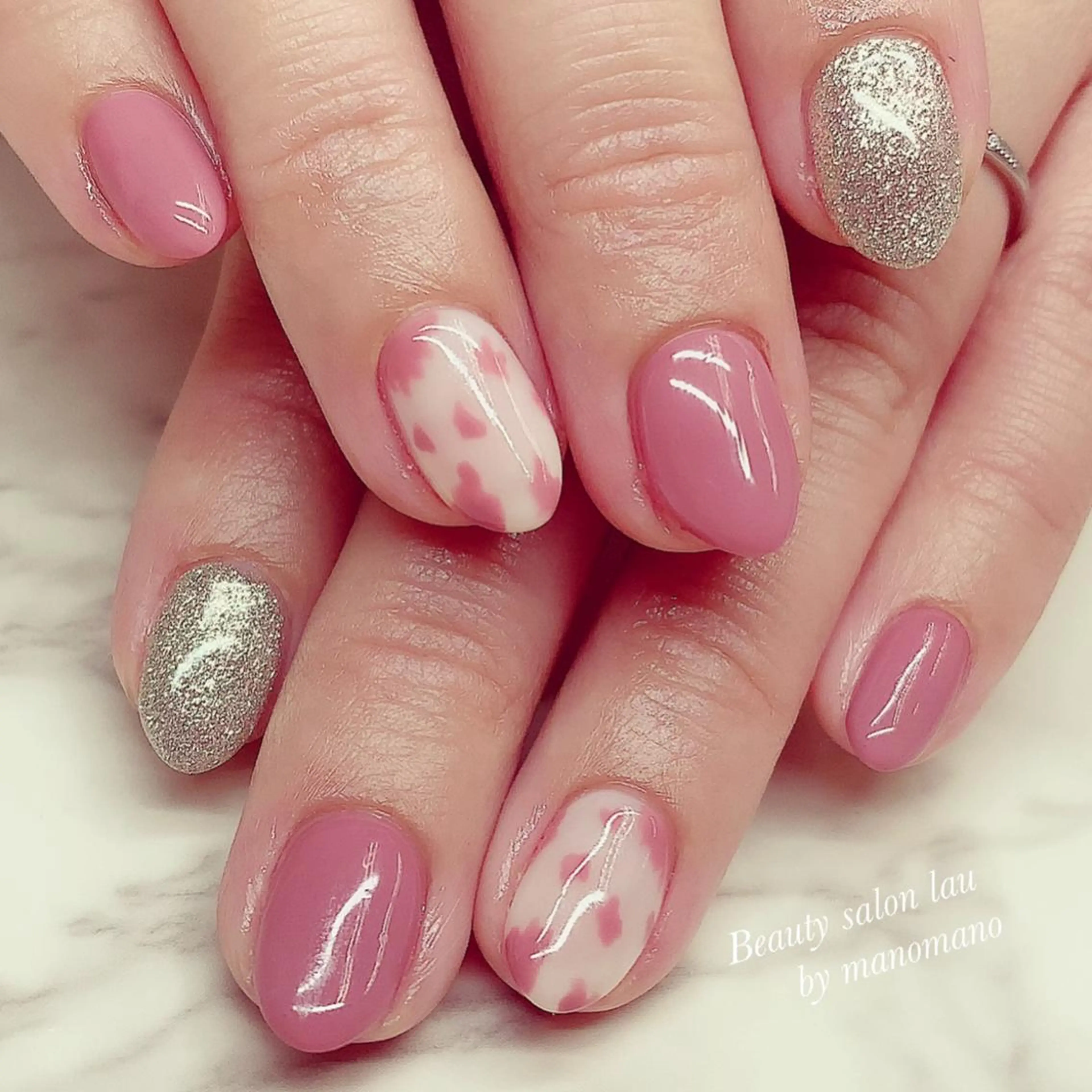 ネイル ハンドネイル ラウバイマノマノ なかざとのネイルデザイン