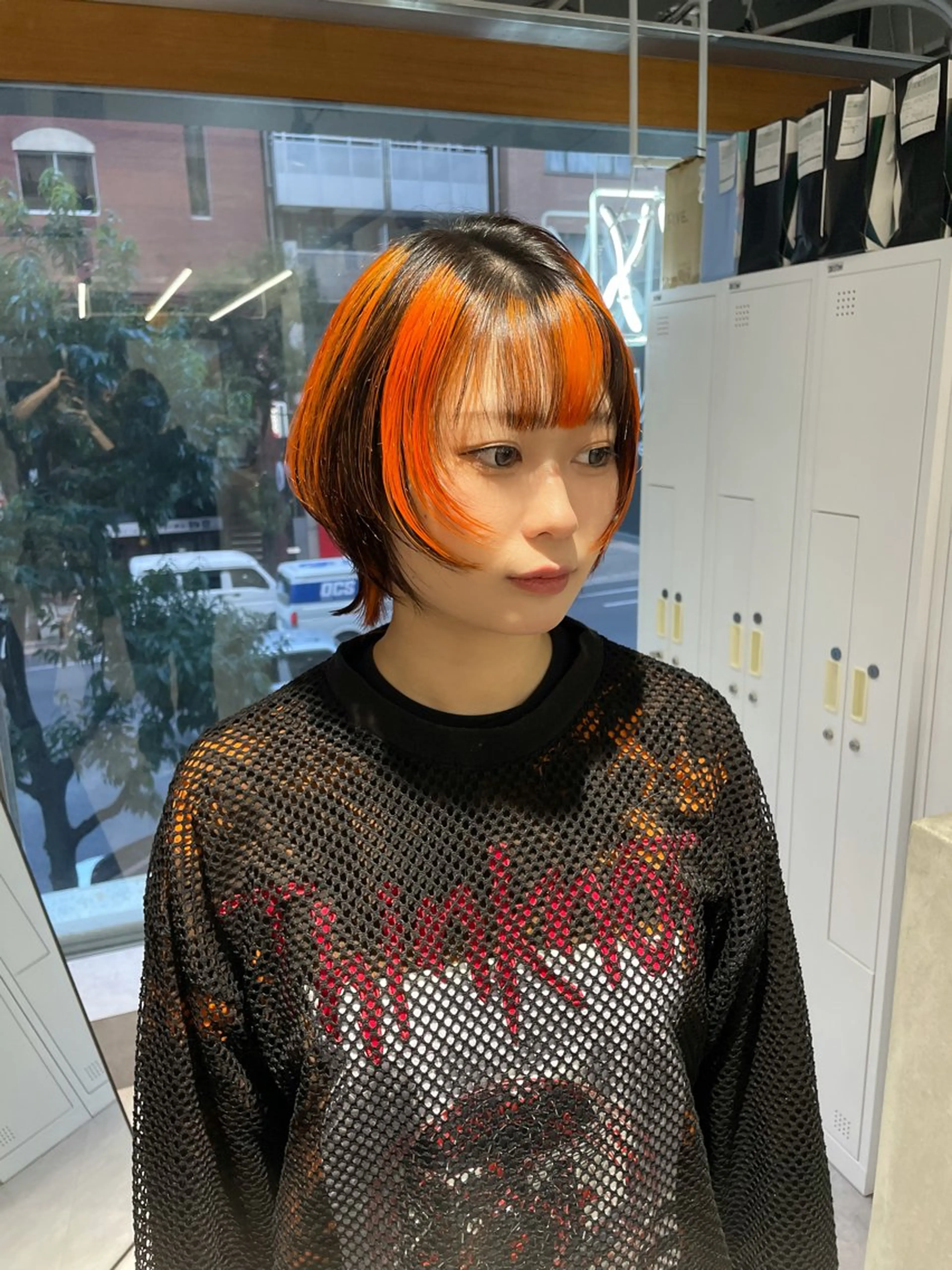ショート ヘアカラー トリートメント 渡辺春衣 ♡デザインカラーのヘアスタイル
