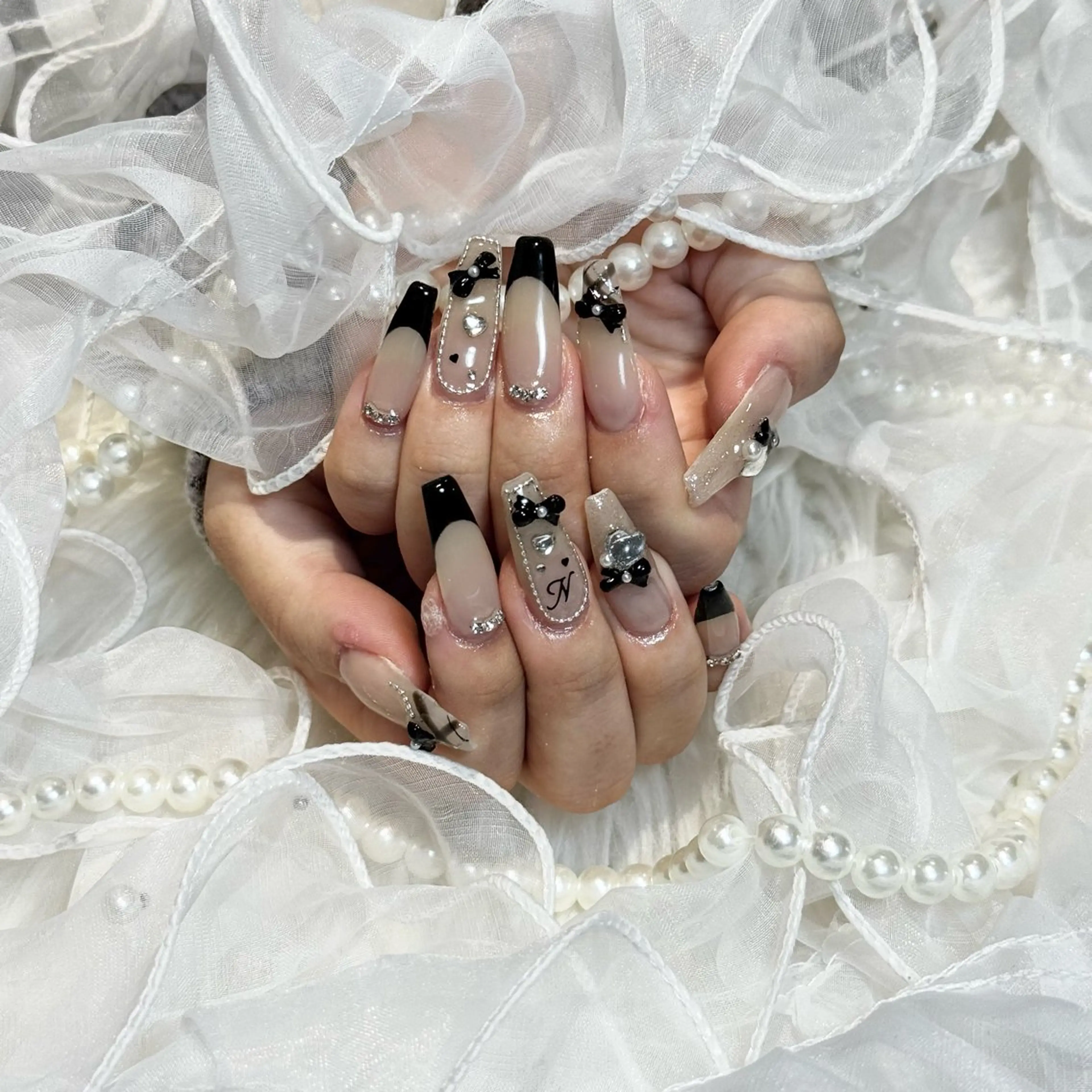 🉐期間限定🉐オフなし⭐️チップ長さだし+持ち込みデザイン120分＋パーツつけ放題の写真