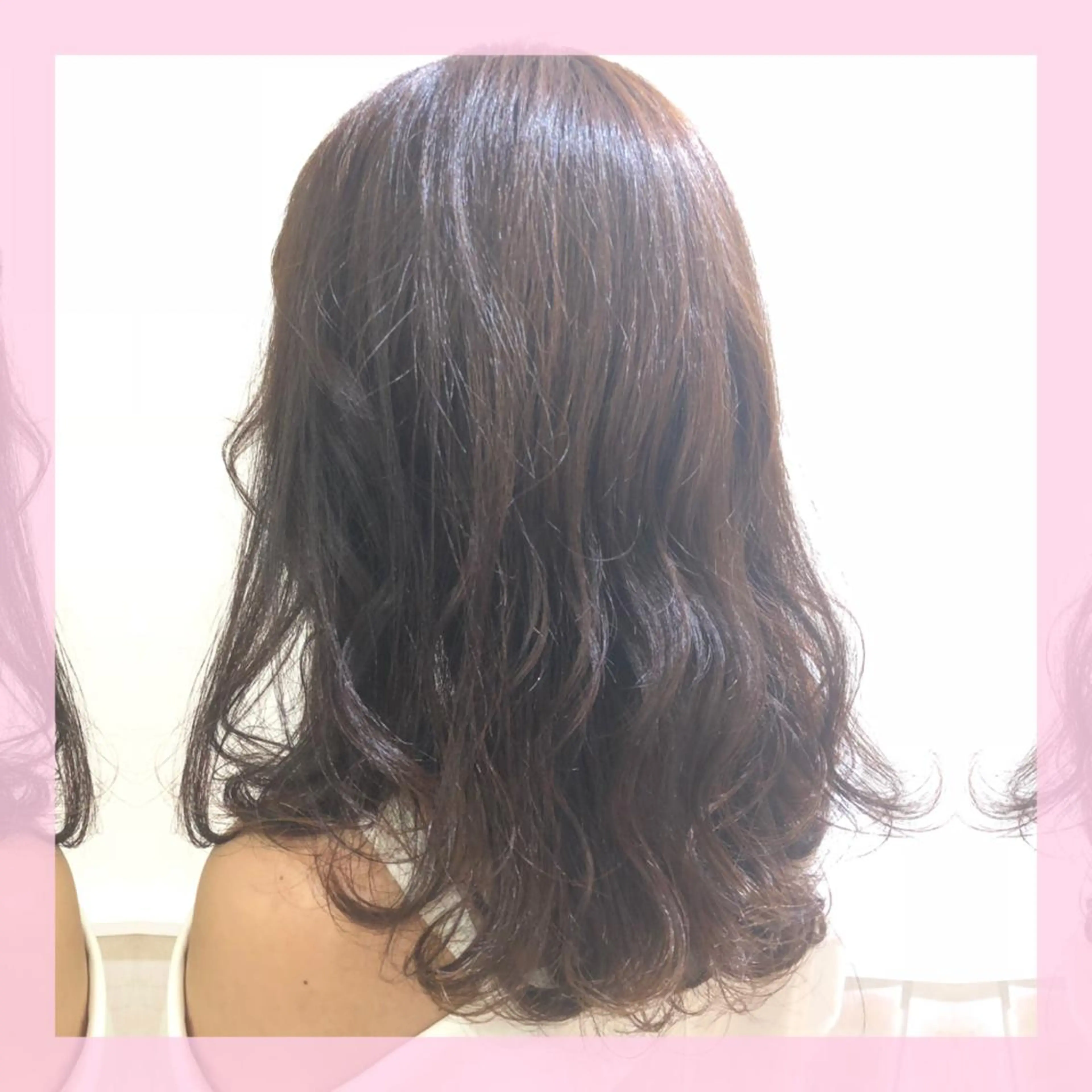 セミロング カラー アッシュ カット ヘアカラー トリートメント plum.所属・🍒前川 🍒のヘアスタイル