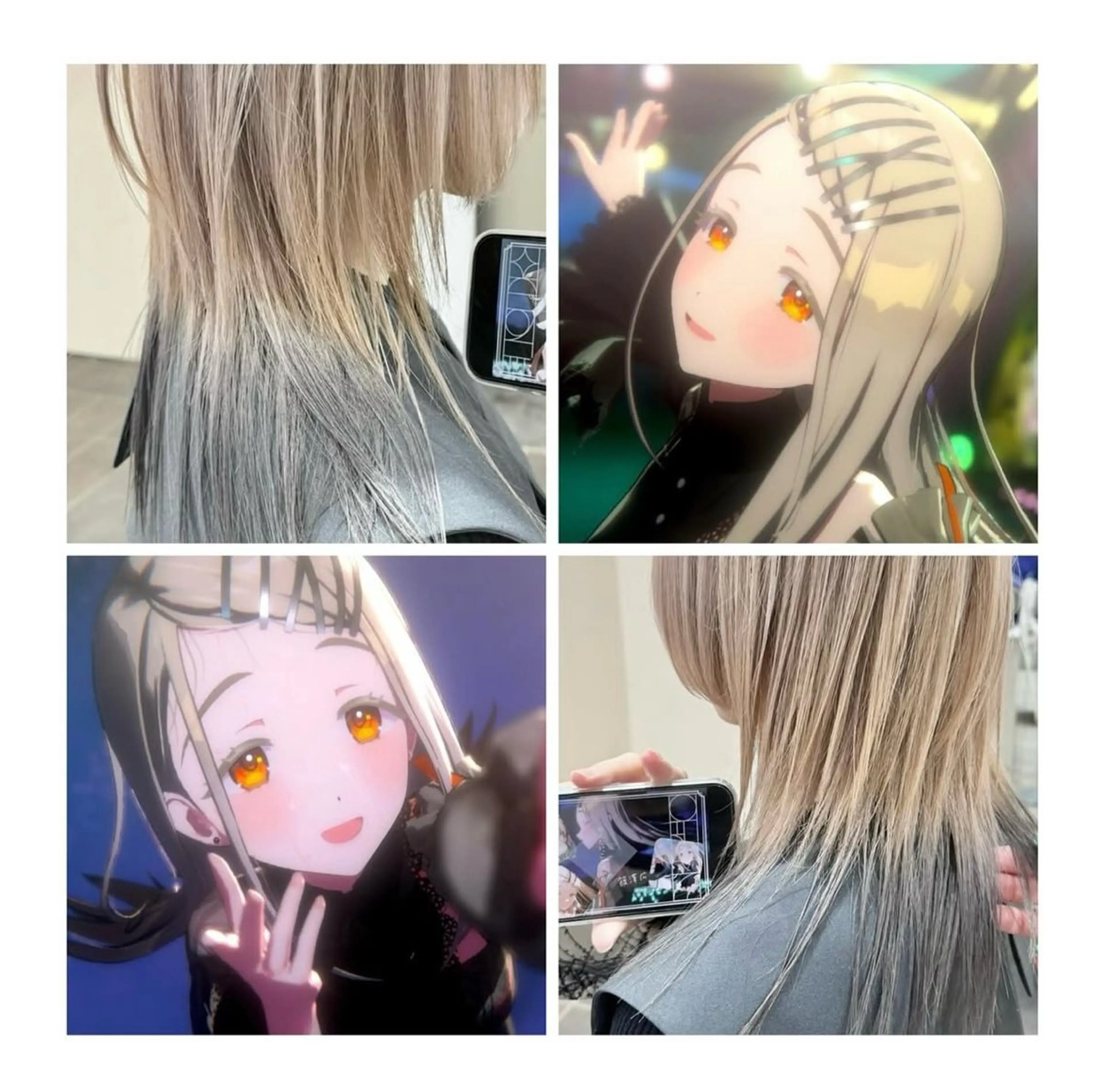 ショート カラー ブロンド ホワイトブロンド ヘアカラー GARU-ガル-所属・TSUNO🦖 派手髪/オタク美容師のヘアスタイル