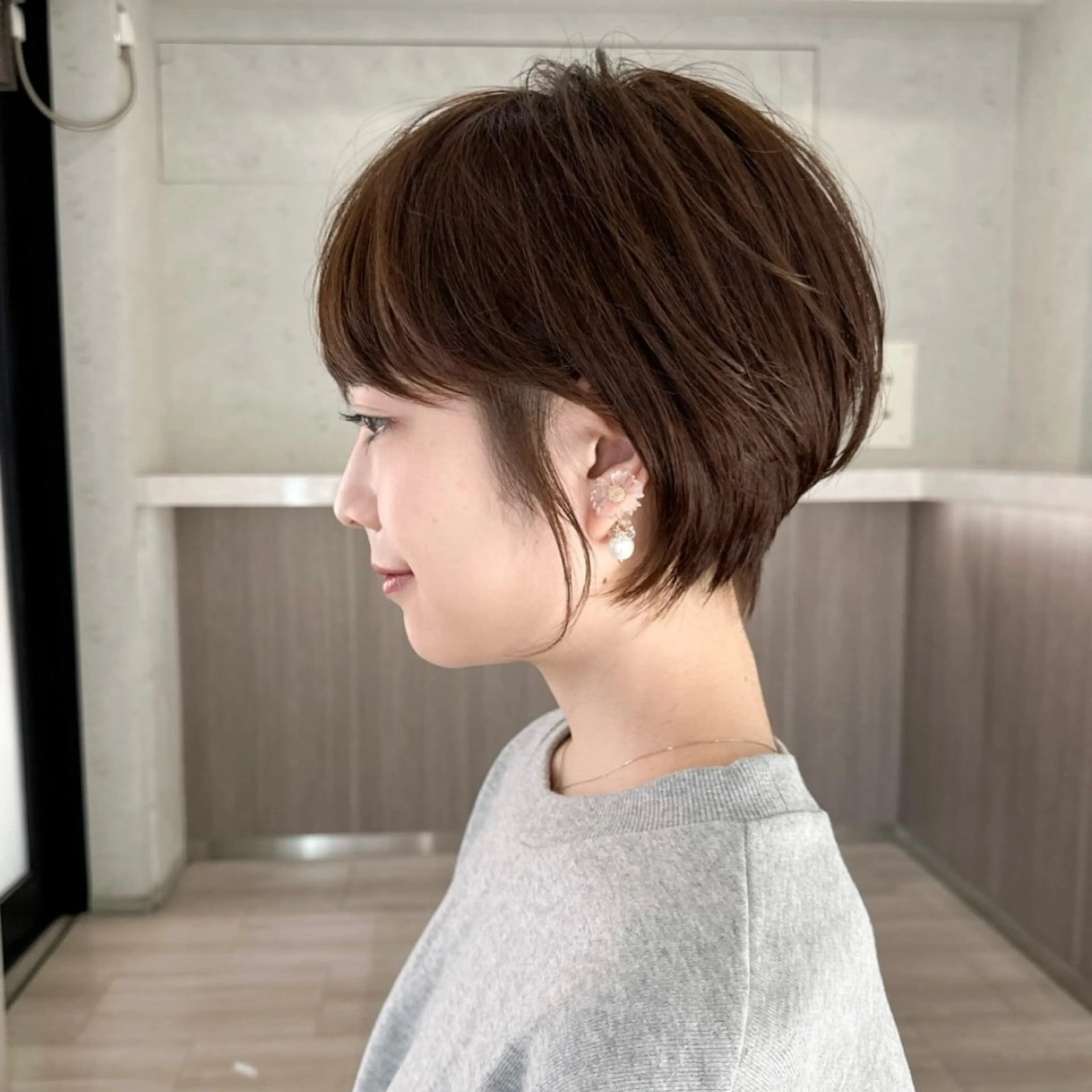 ショート 透明感カラー ふうか　渋谷のヘアスタイル