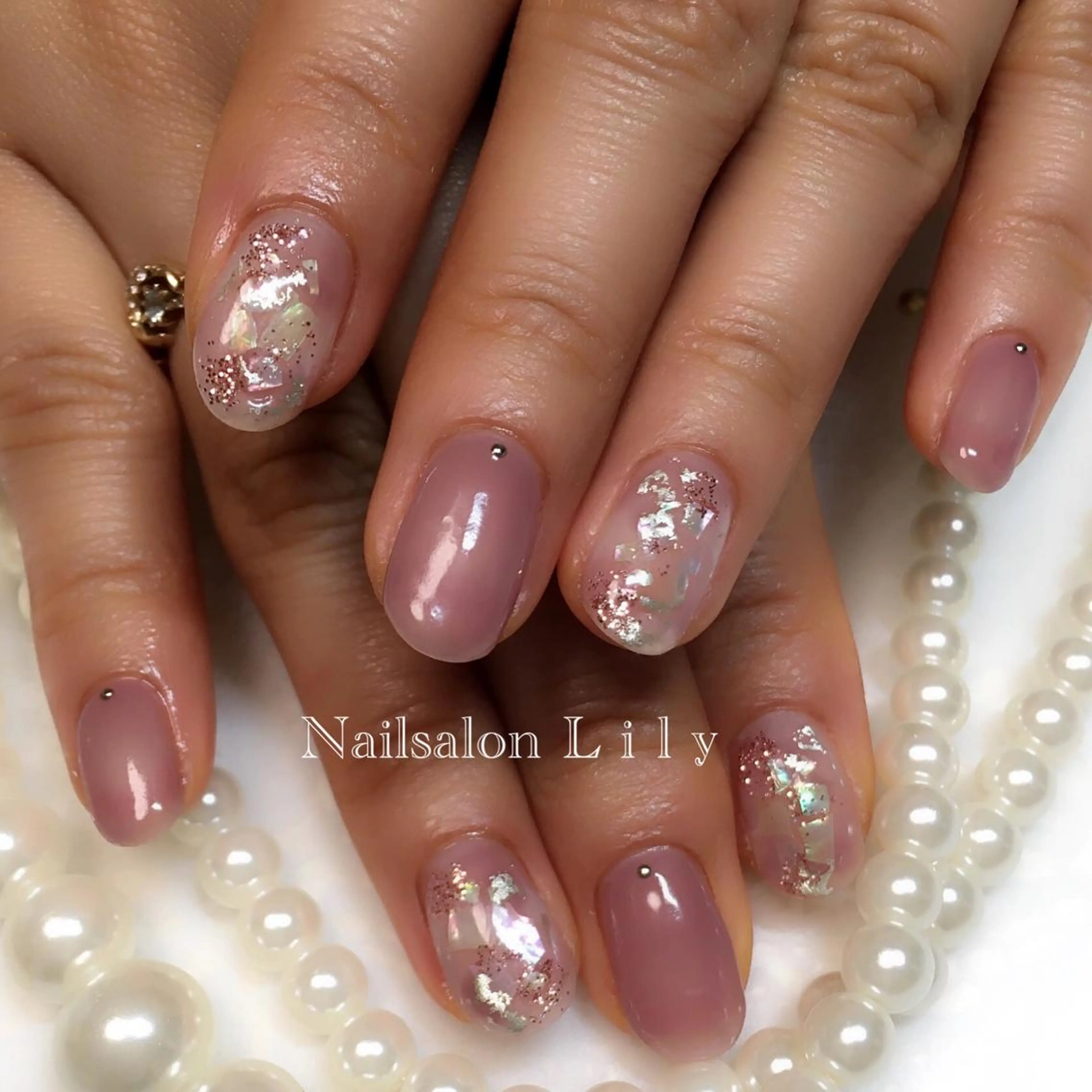 ネイル 桜ネイル Nailsalon Lilyのネイルデザイン