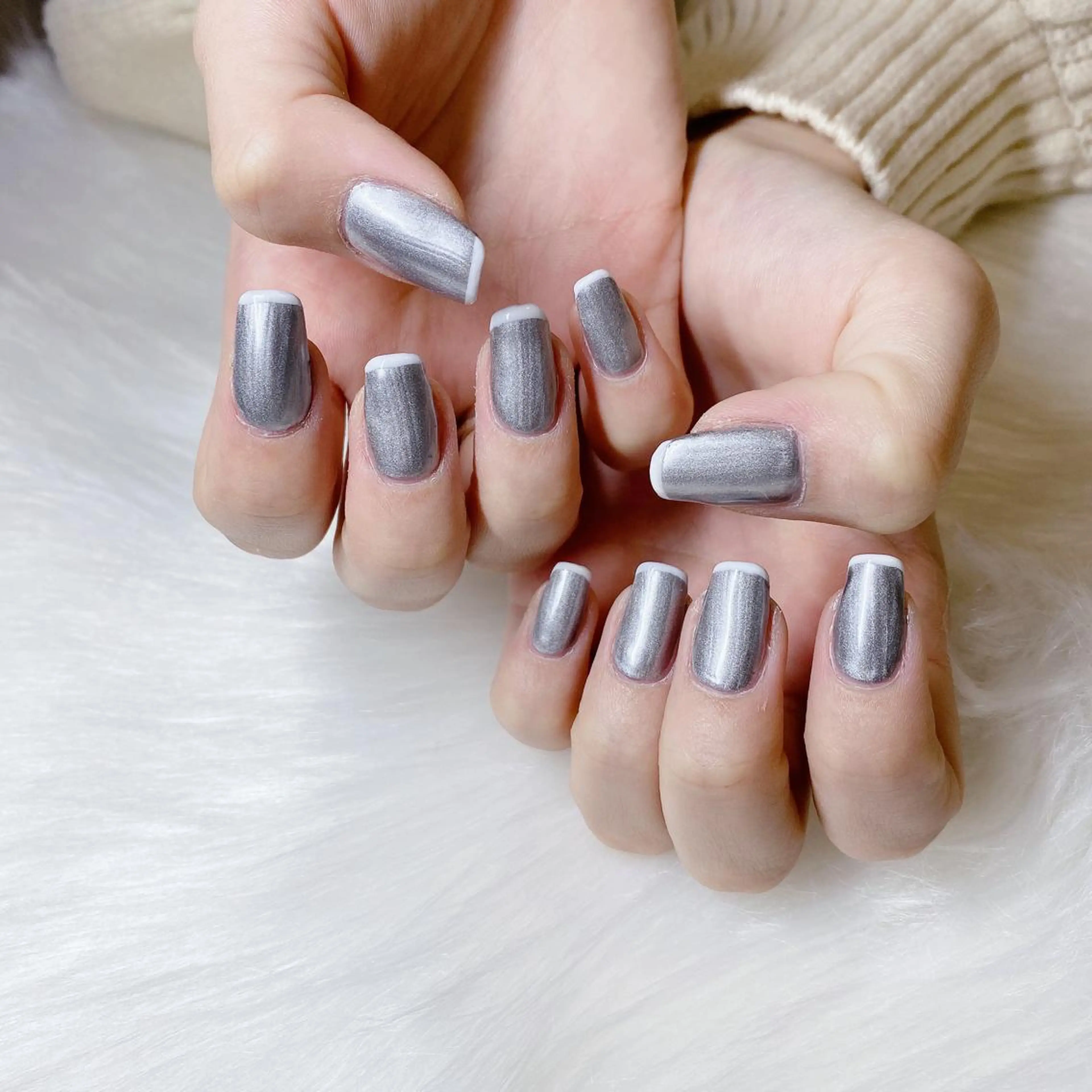 ネイル フレンチネイル 結城 怜菜のネイルデザイン