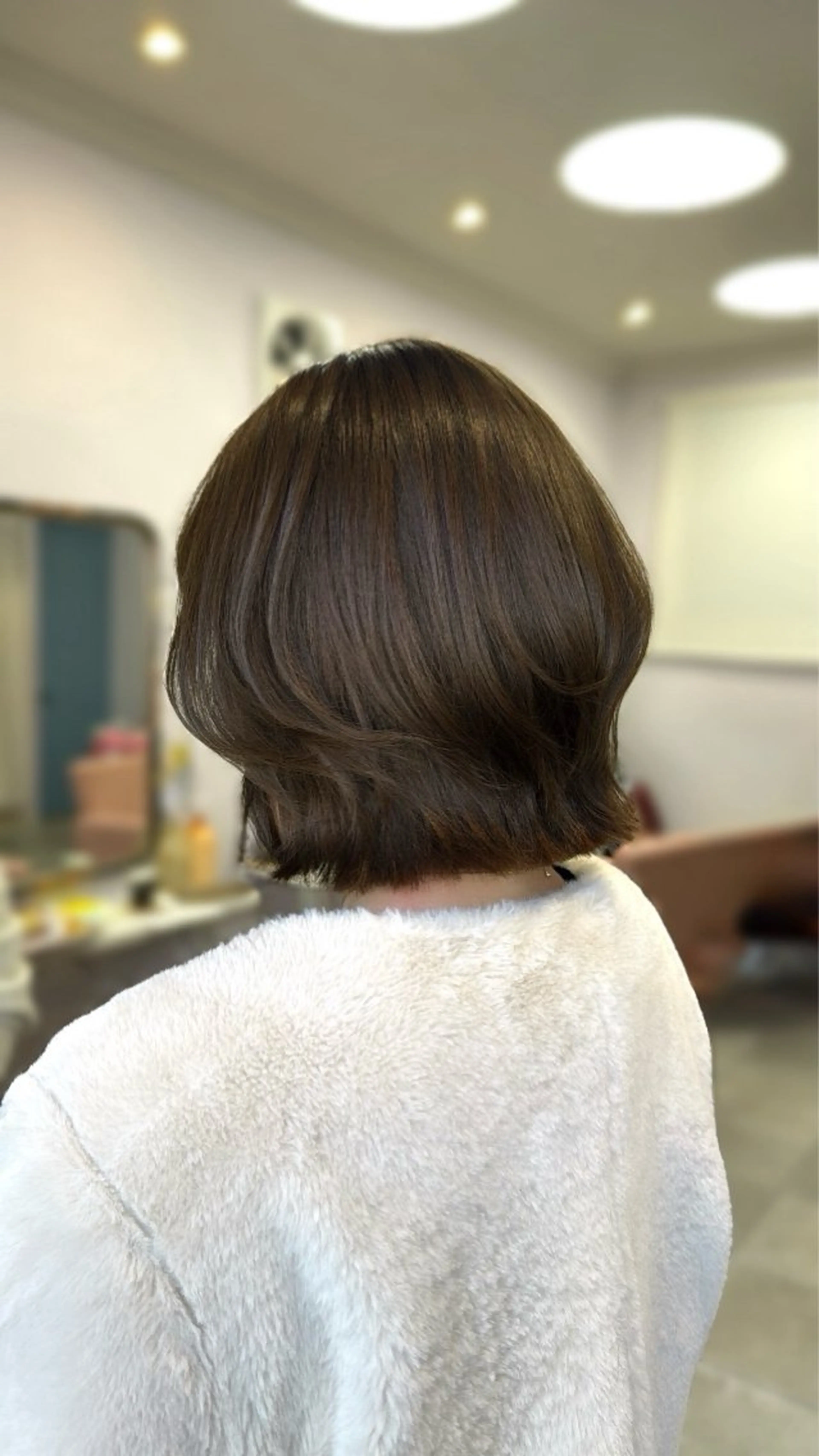 ショート ボブレイヤー ボブ レイヤーカット カット ヘアカラー トリートメント ヘッドスパ Sakura .のヘアスタイル