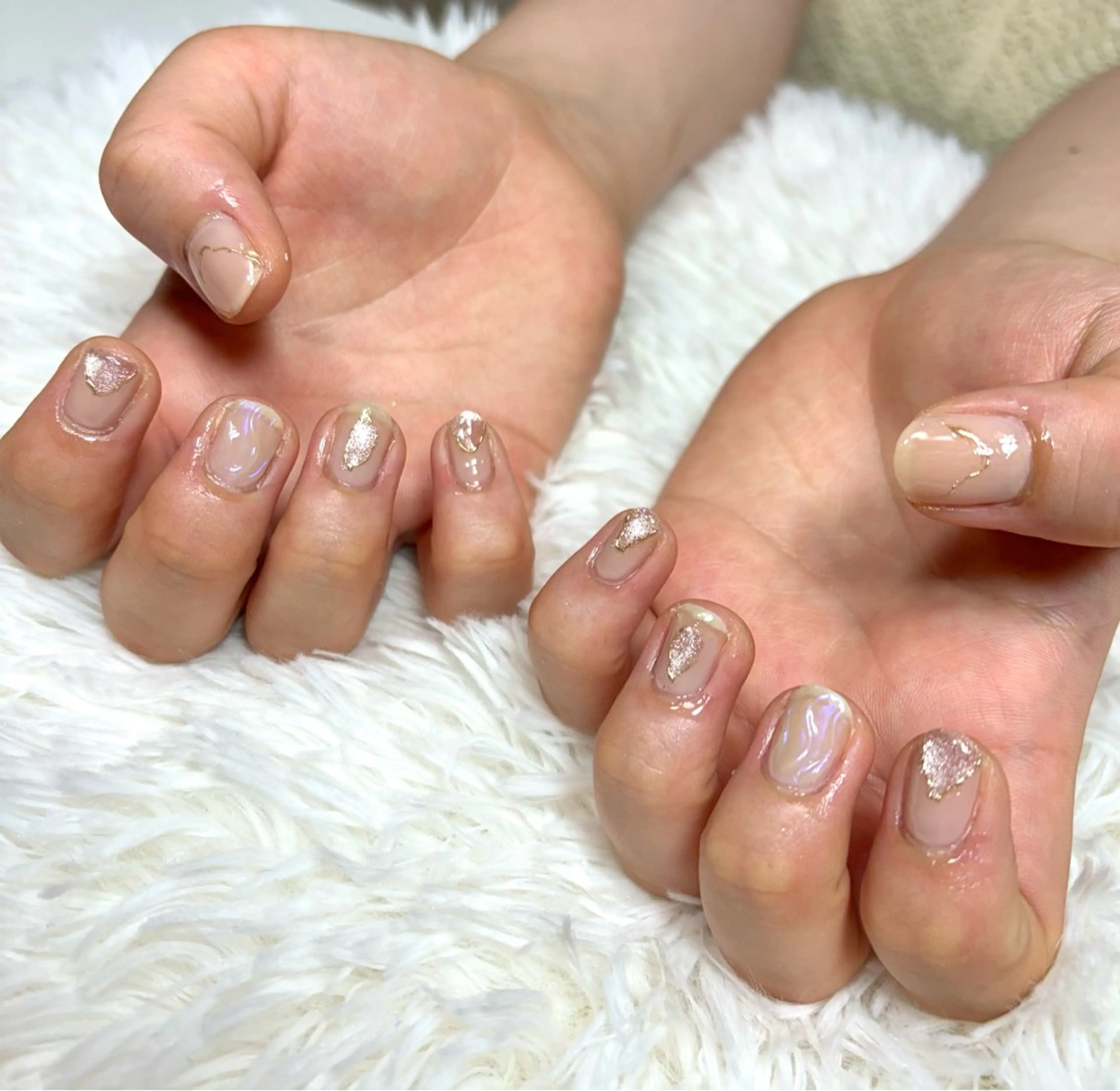 ネイル ニュアンスネイル オフィスネイル シンプルネイル ハンドネイル LUANA n'sのネイルデザイン