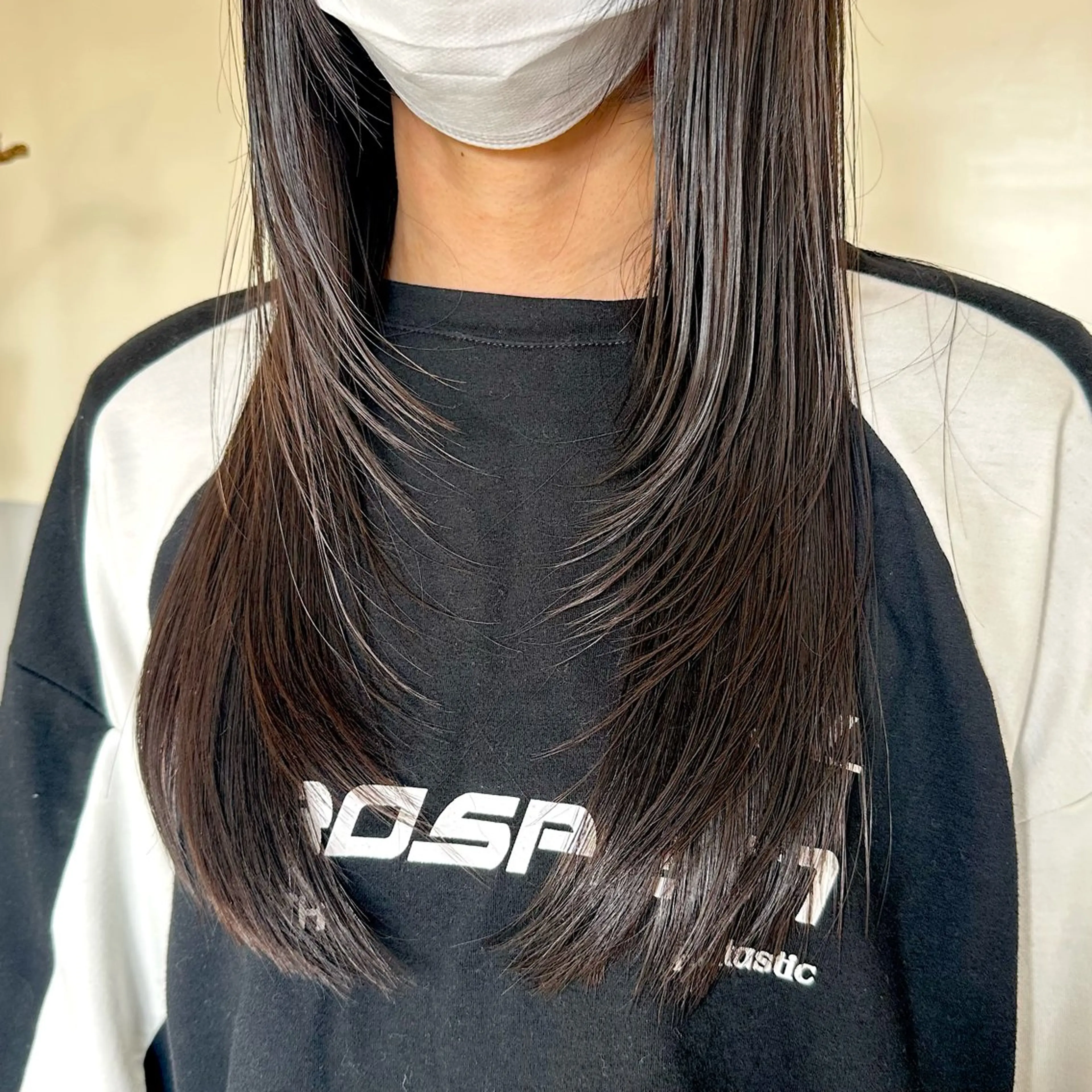 ロング レイヤーカット 艶カラー/岡崎 /おかもとななのヘアスタイル