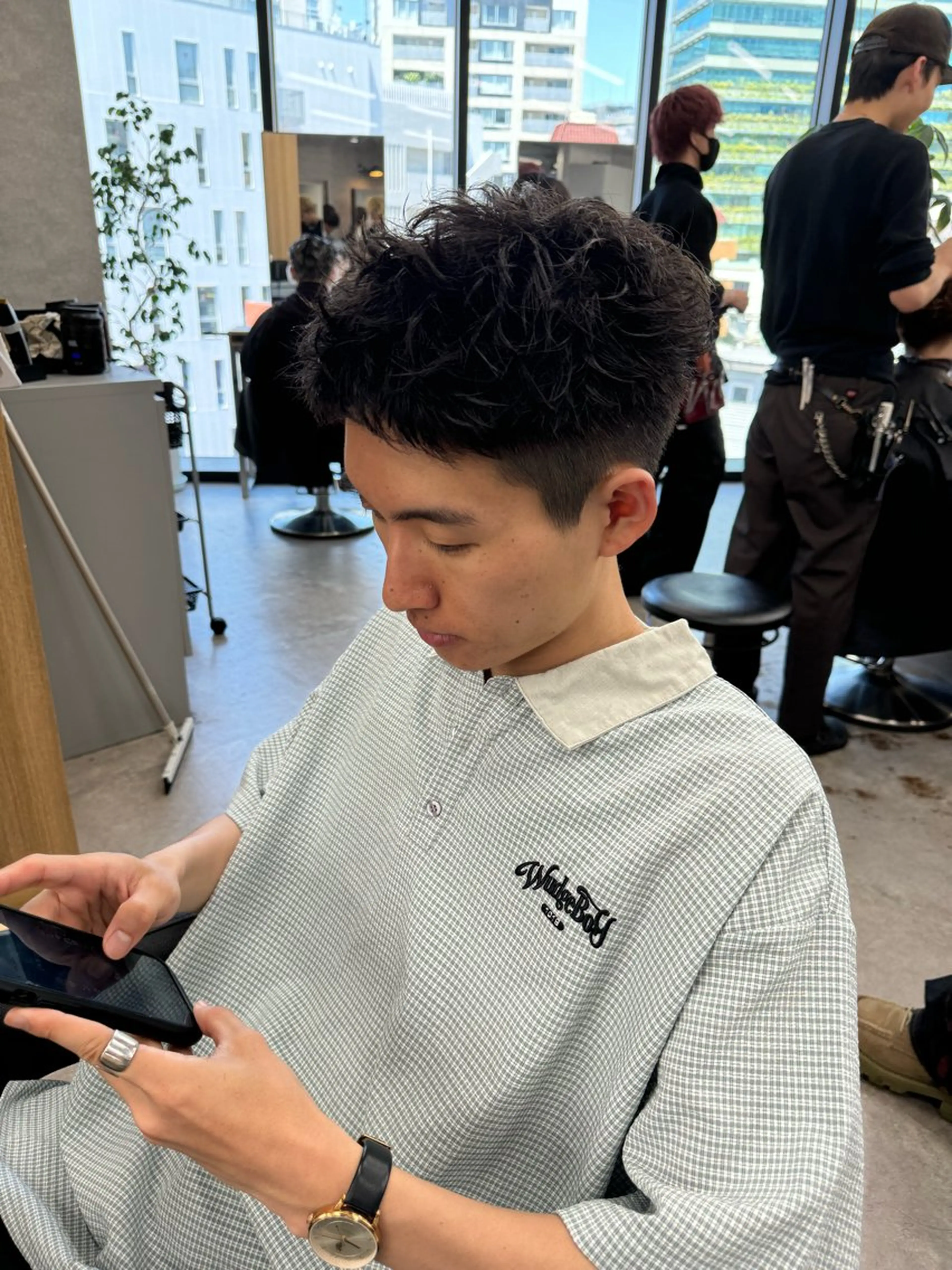 パーマ メンズ カット パーマ 【渋谷メンズ特化】 🔥BLUCK🔥のヘアスタイル