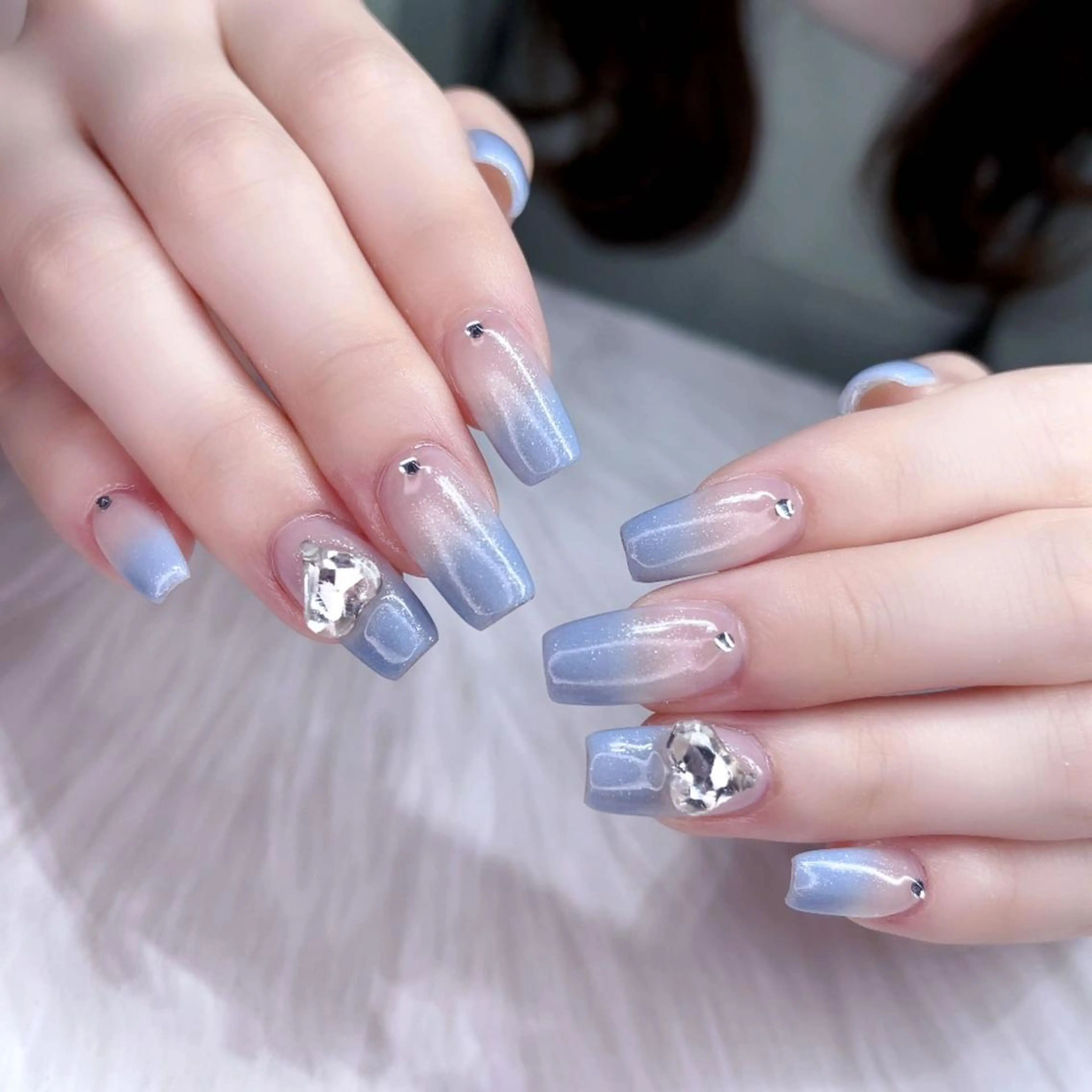 ネイル 長さ出し ネイルチップ Queens momoのネイルデザイン