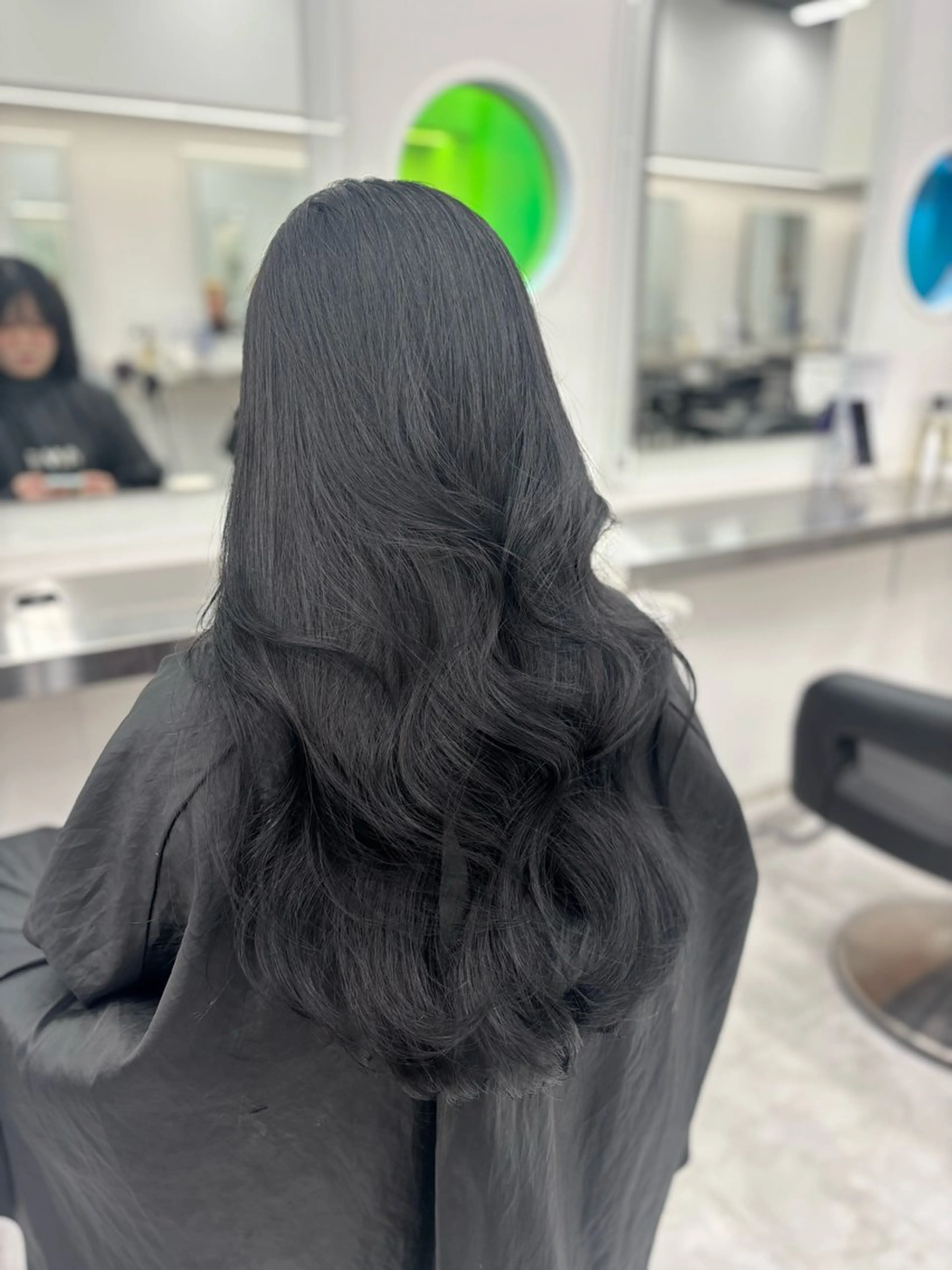 カラー カット ヘアカラー 韓国風暗髪ヘア🤍 🫧MIREIのヘアスタイル