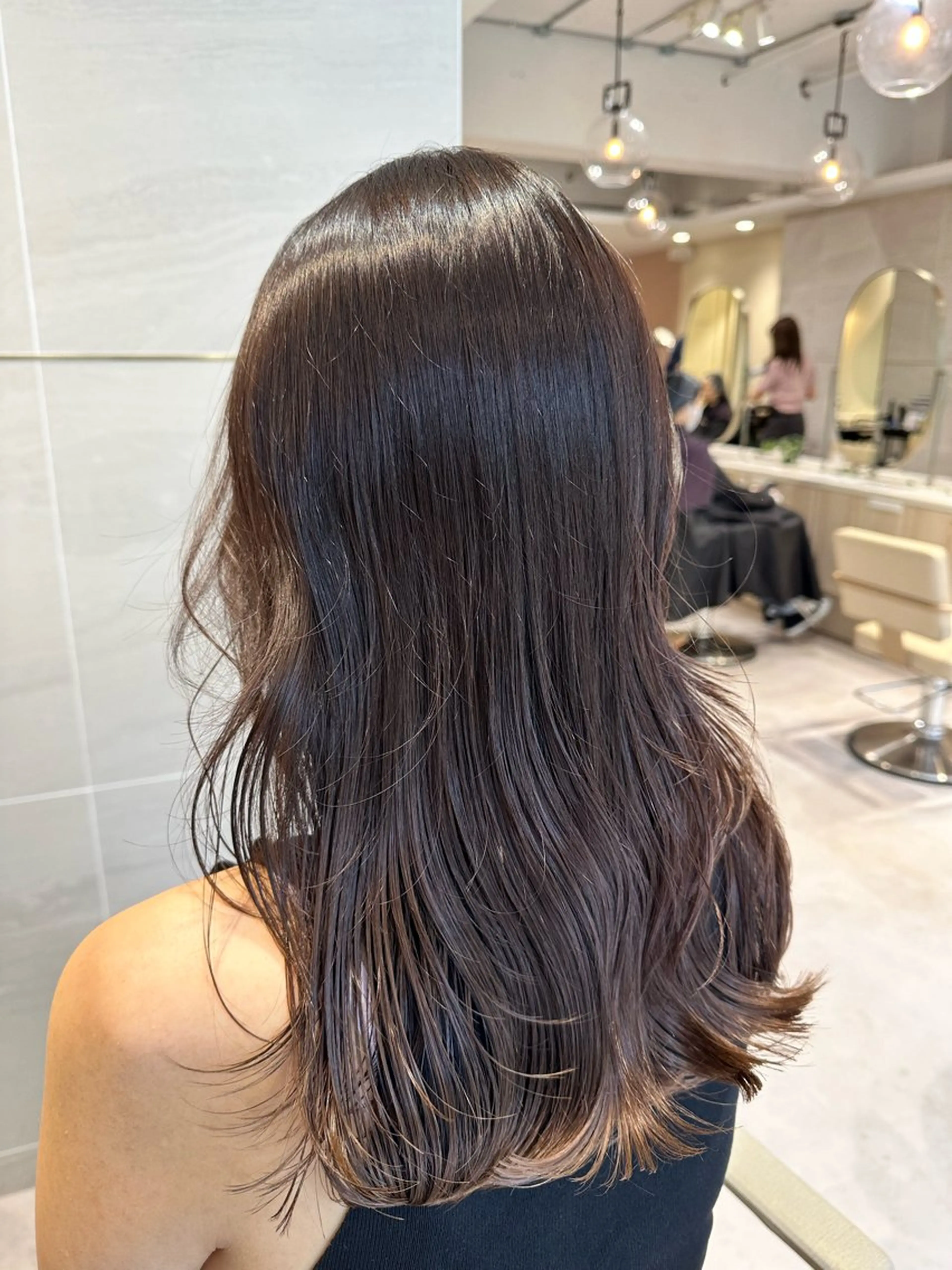 ロング 髪質改善 縮毛矯正 トリートメント 酸性ストレート 酸熱トリートメント fiica （フィーカ）所属・金子侑史 /縮毛矯正の人のヘアスタイル