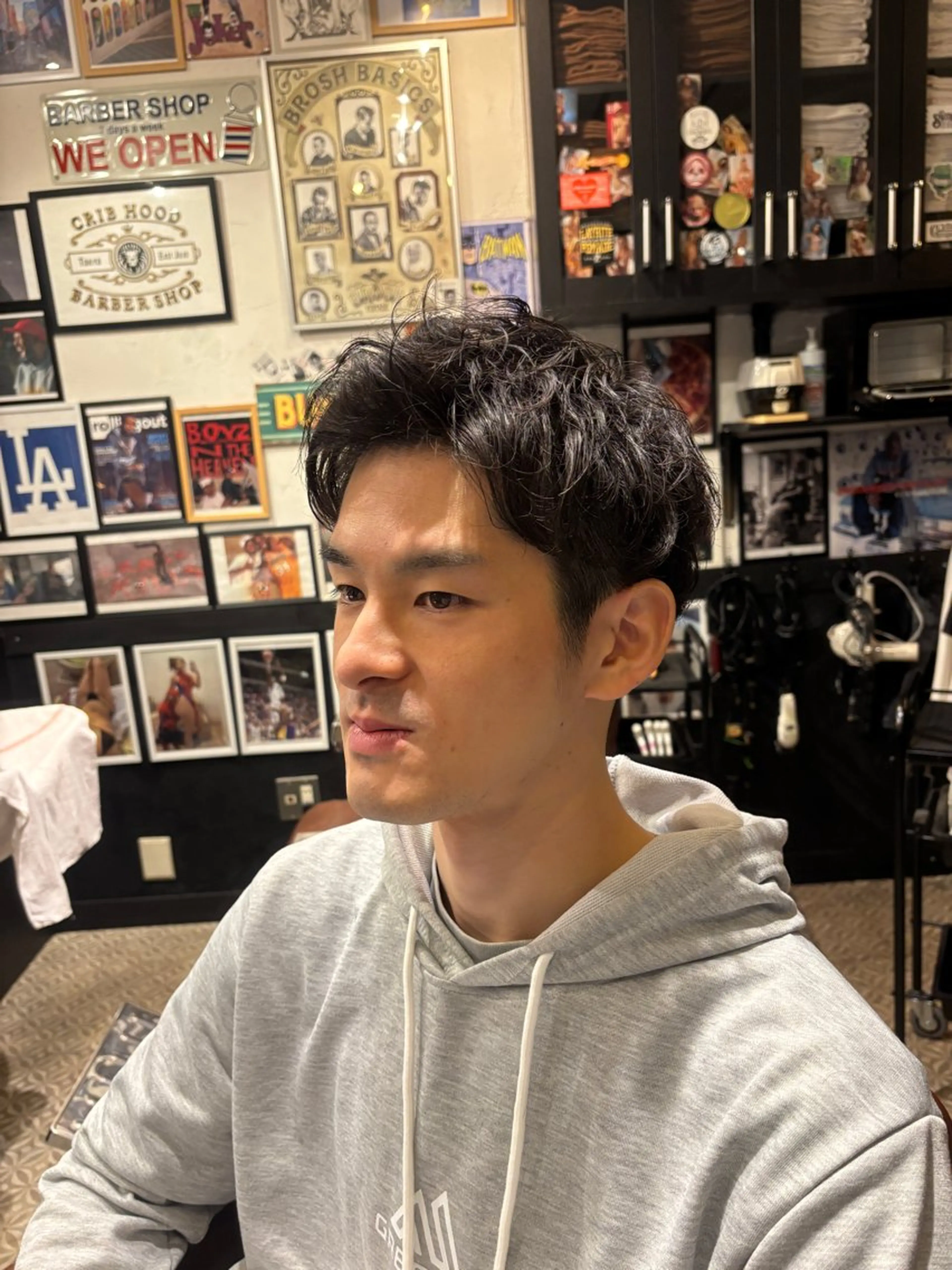 ショート パーマ メンズ CribHoodbarbershop所属・白井 昇太のヘアスタイル