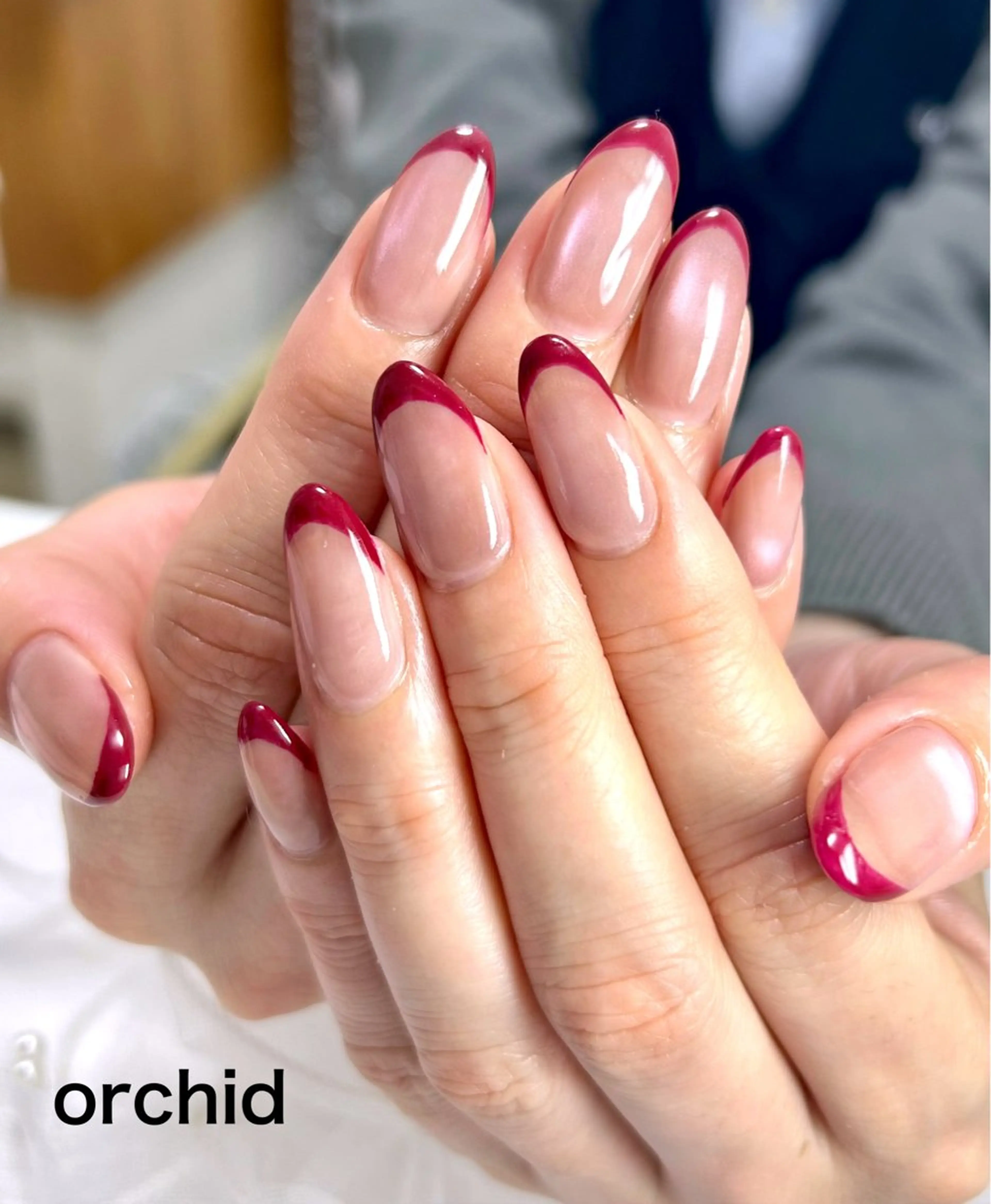 ネイル ハンドネイル orchid ♡オーキッドのネイルデザイン