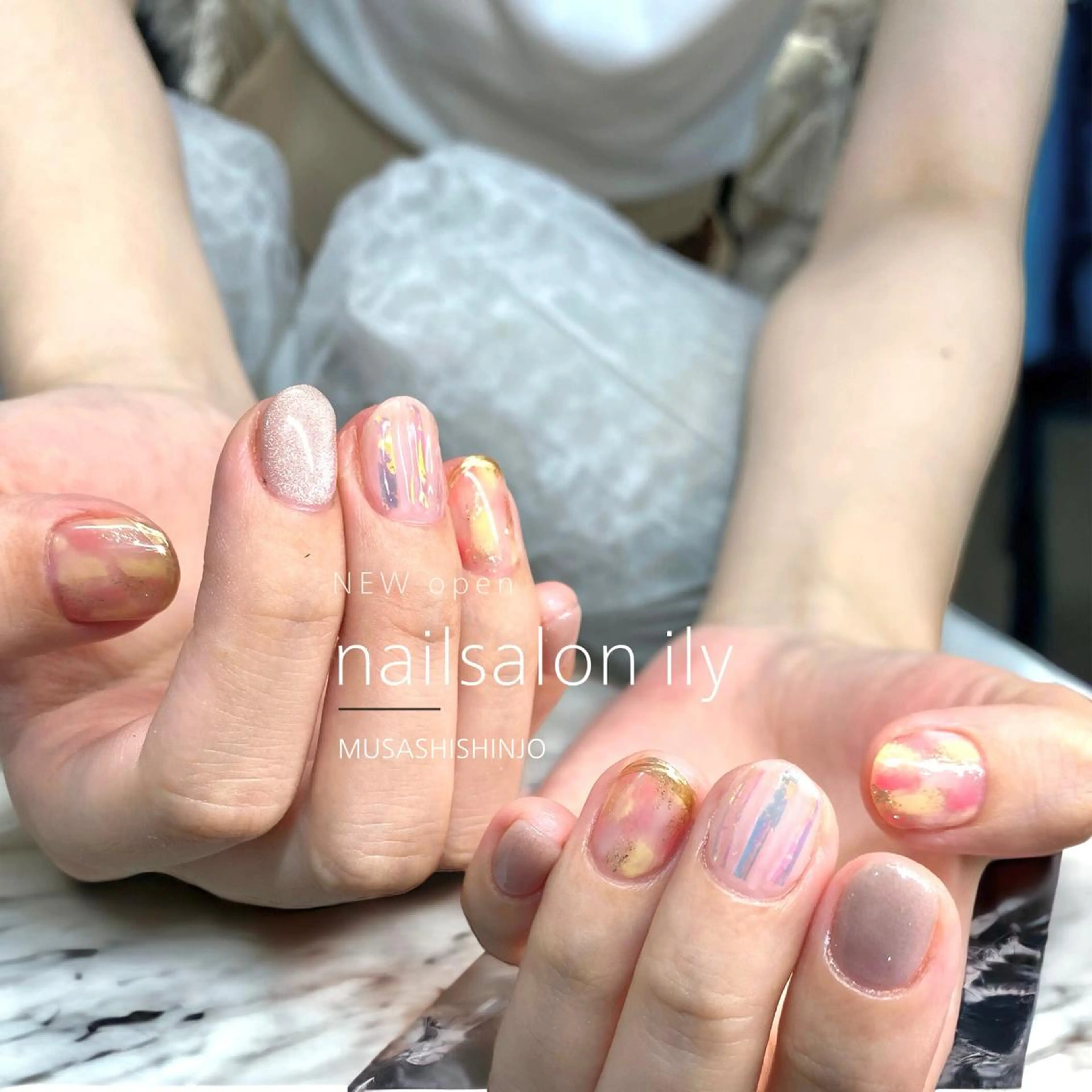 ネイル 夏ネイル nail salon ily 武蔵新城のネイルデザイン