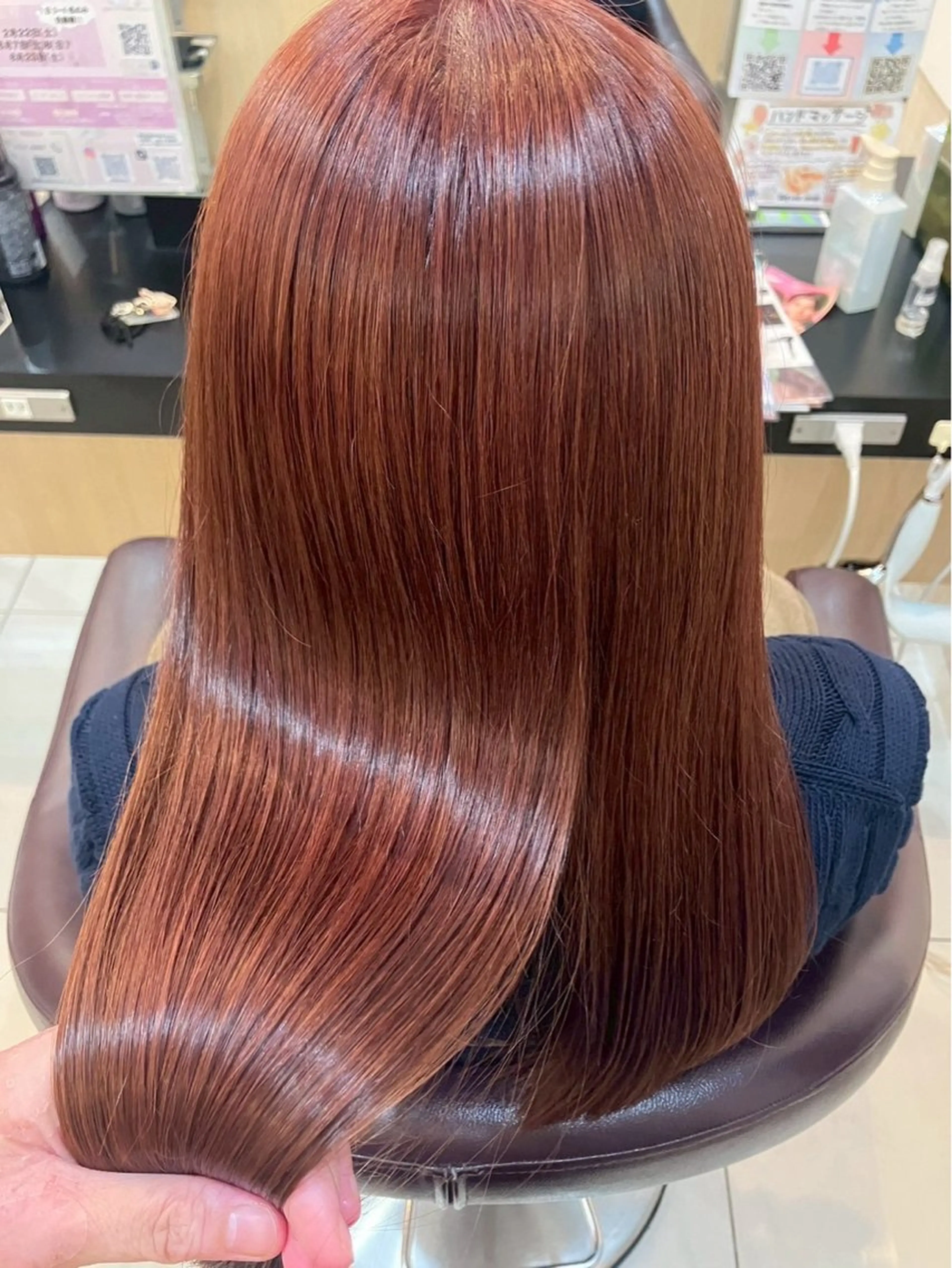 ♥️暖色カラー♥️➕【オージュア】4stepトリートメント🦋の写真