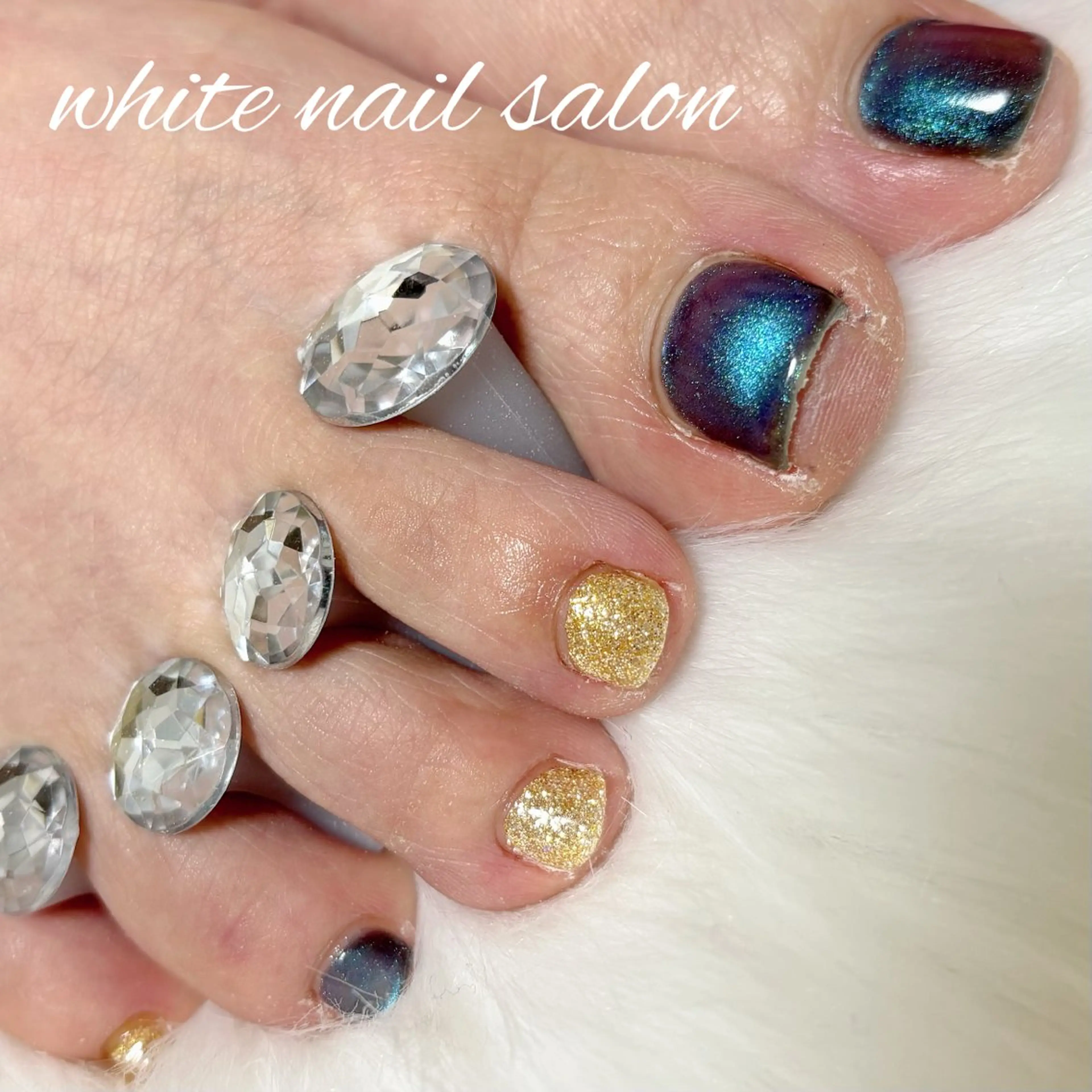 ネイル フットネイル フットネイル white nail salonのネイルデザイン