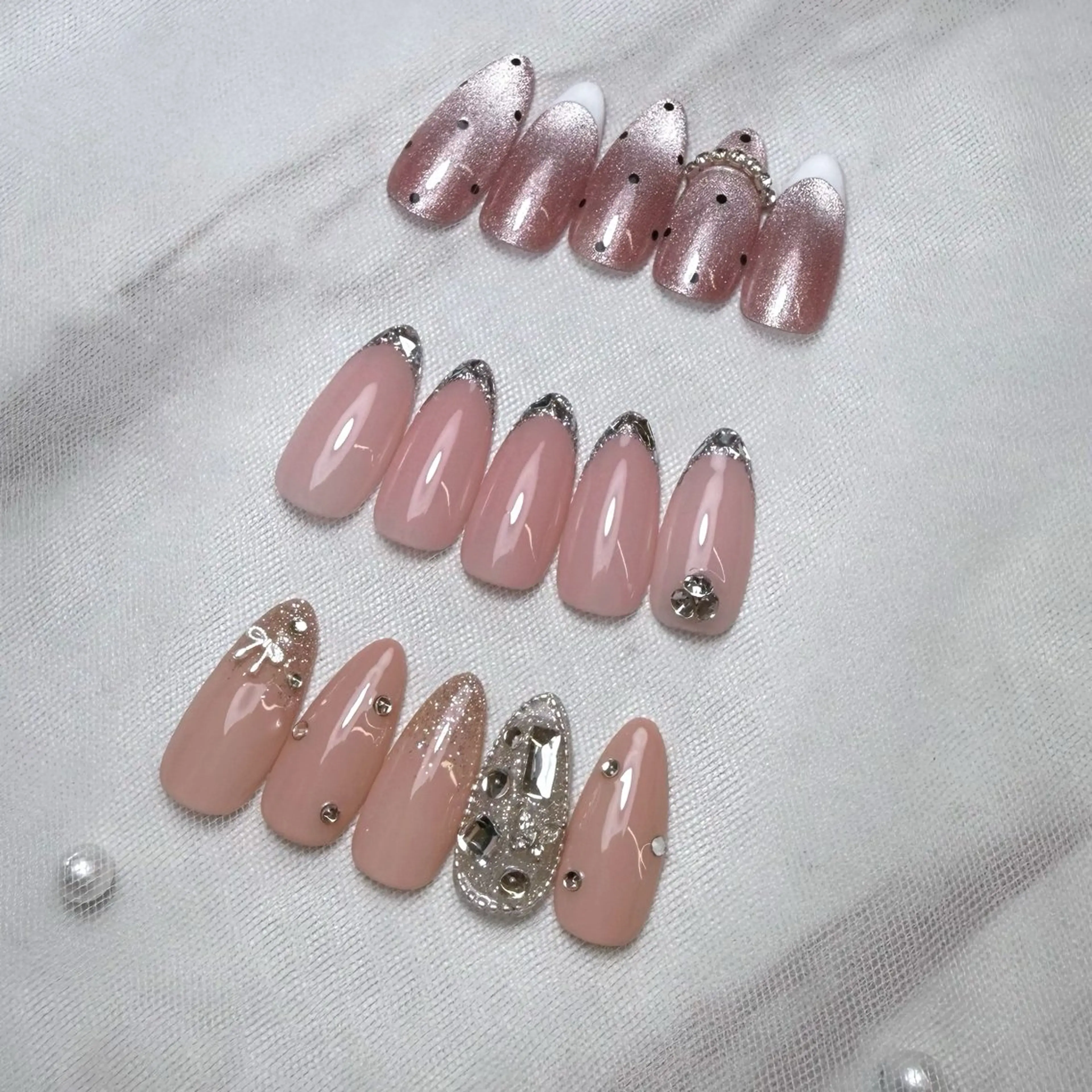 ネイル 春ネイル ハンドネイル mau🩵nail 堺筋本町|心斎橋のネイルデザイン