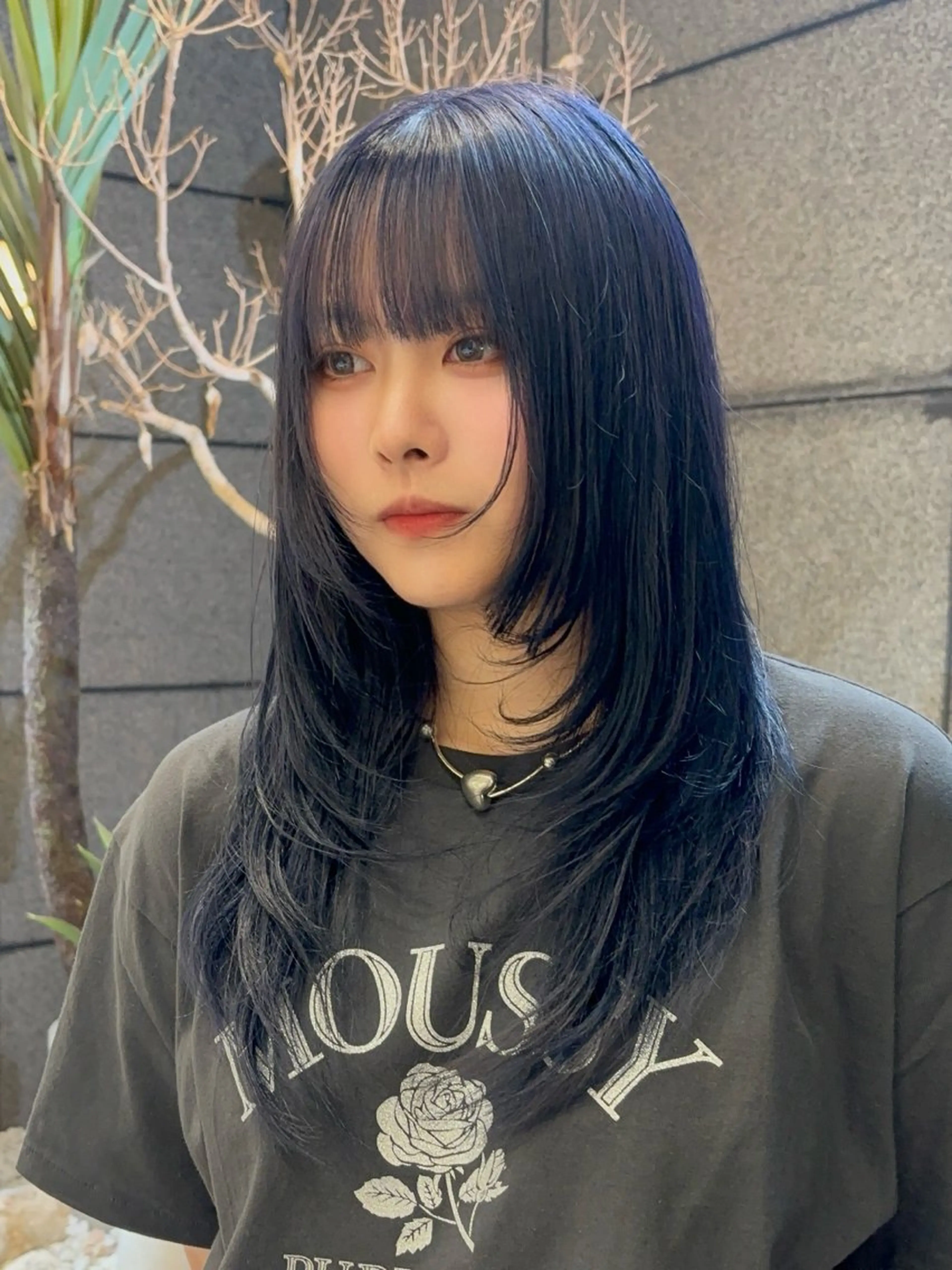 ロング カラー 韓国風ヘア レイヤーカット ワンホンレイヤー カット 🥇メンズパーマ /縮毛矯正/木村神心のヘアスタイル