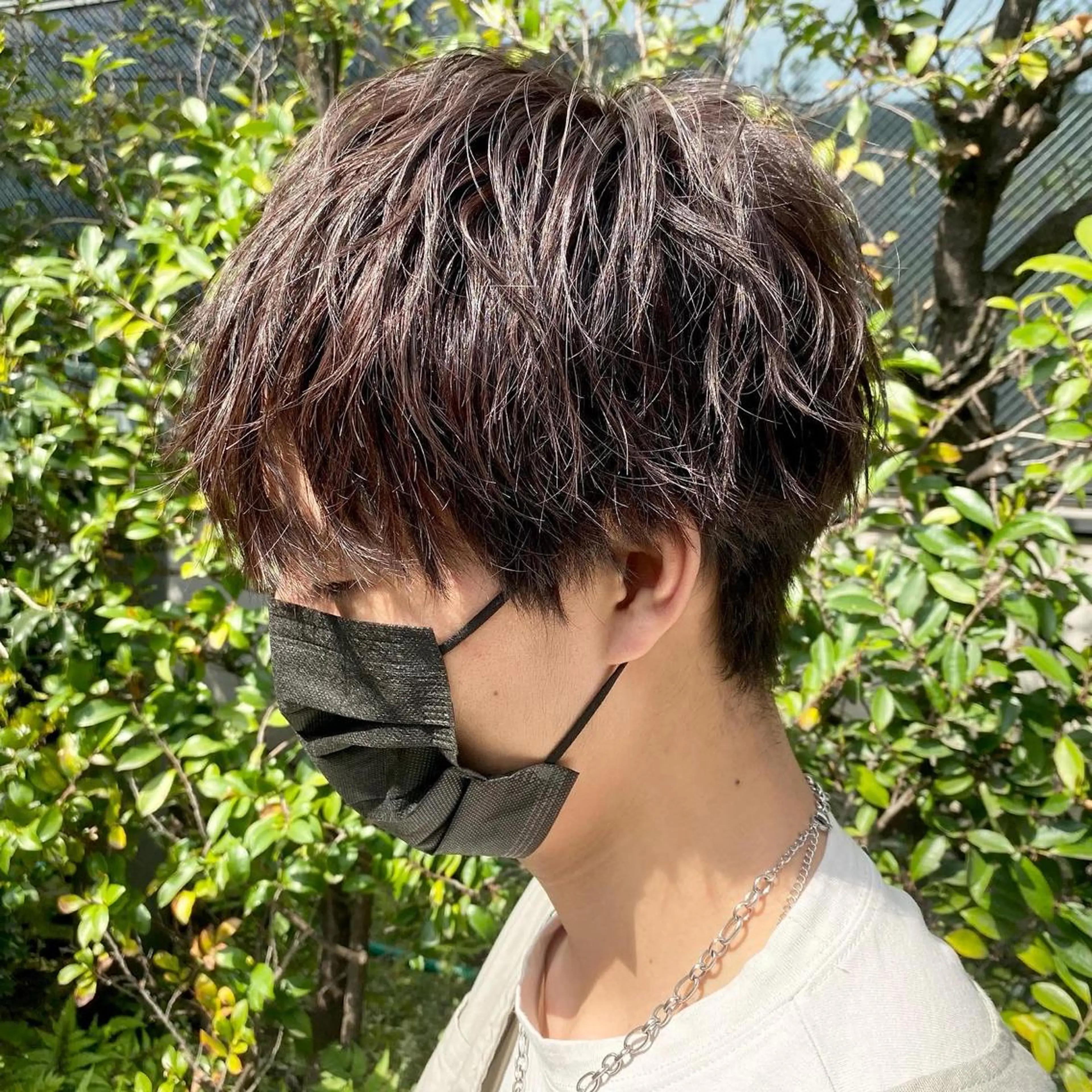 カラー パーマ メンズ センターパート フェードカット マッシュ メンズパーマ メンズツイストパーマ カット ヘアカラー パーマ ヘアセット メンズブリーチカラー /パーマ ごーた立川のヘアスタイル