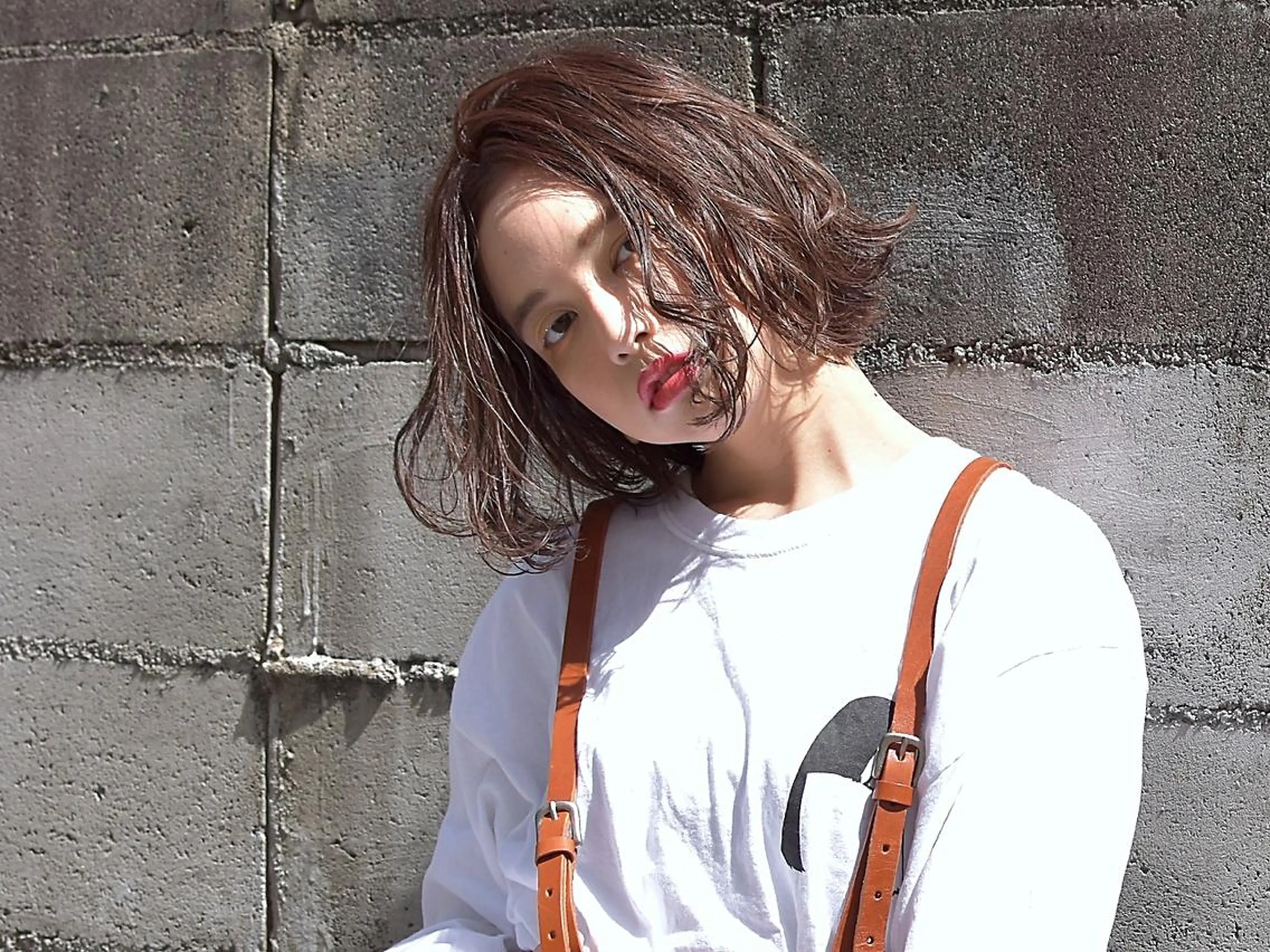 ミディアム カラー パーマ 透明感◎ / 艶髪 /  森田のヘアスタイル