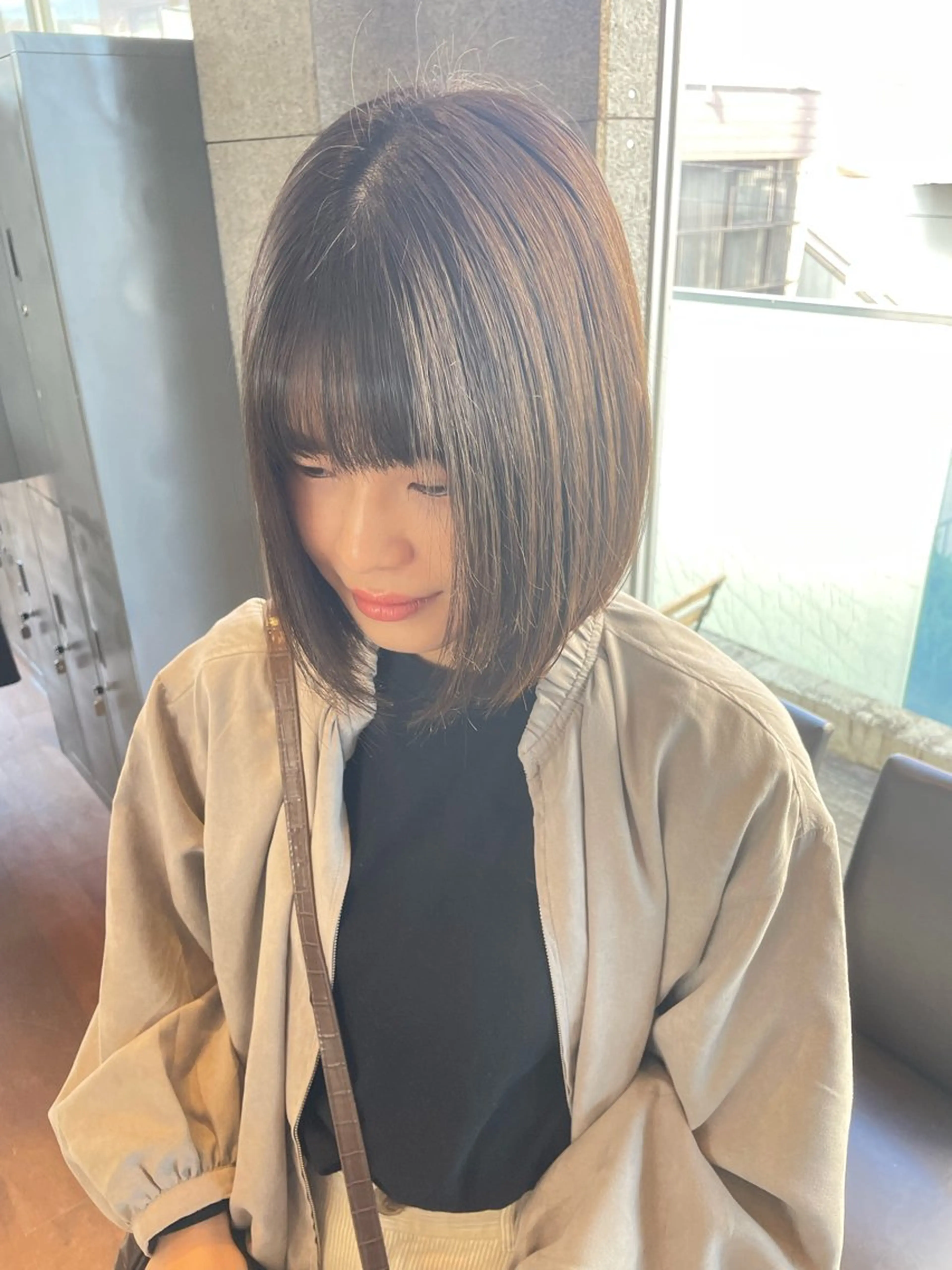 ショート カラー ヘアカラー トリートメント 🍋髪質改善× 透明感カラー ジュリのヘアスタイル