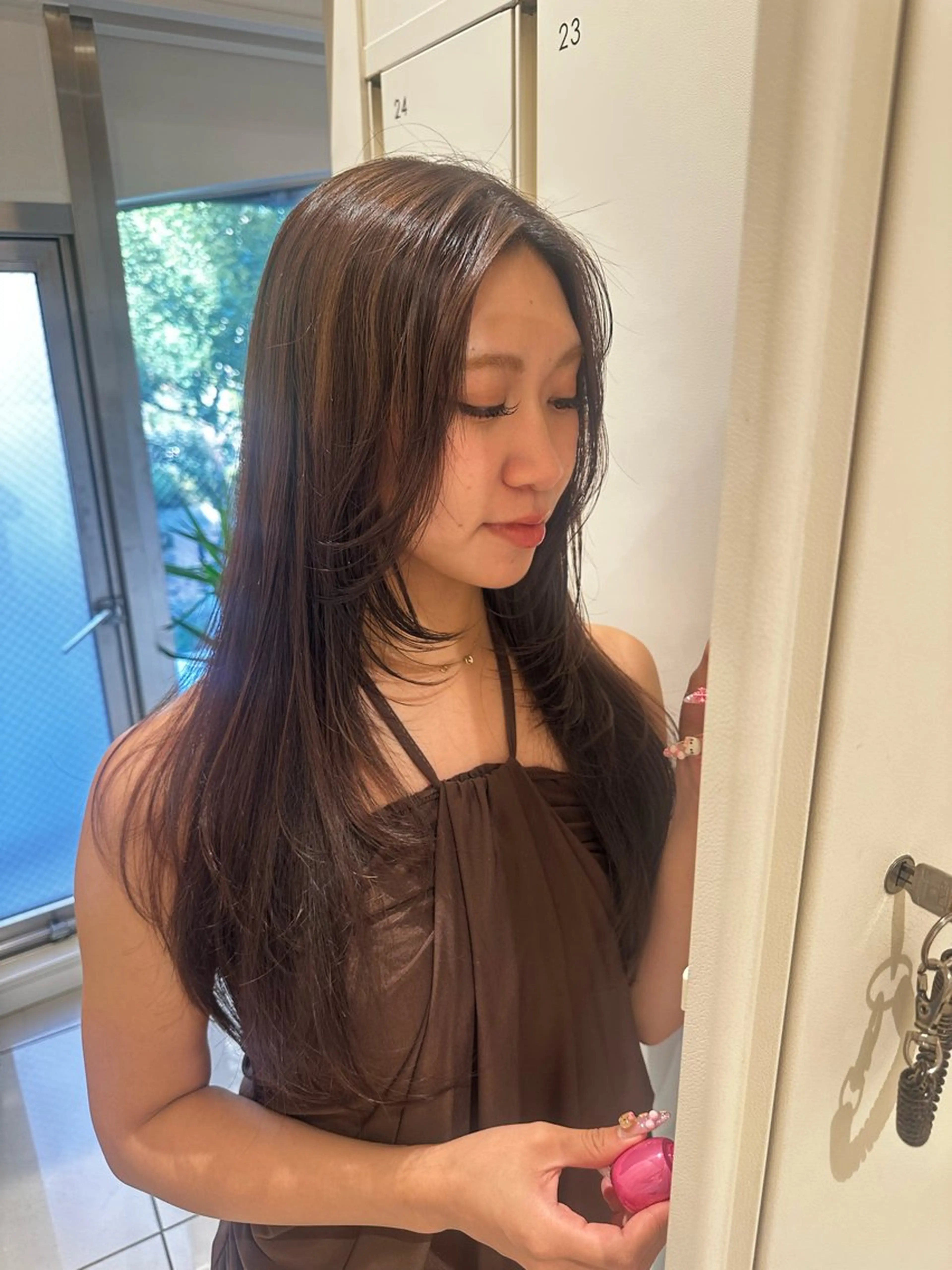 ロング カラー ヘアアレンジ カチモリ個性派カラー AKANE❤️‍🔥のヘアスタイル