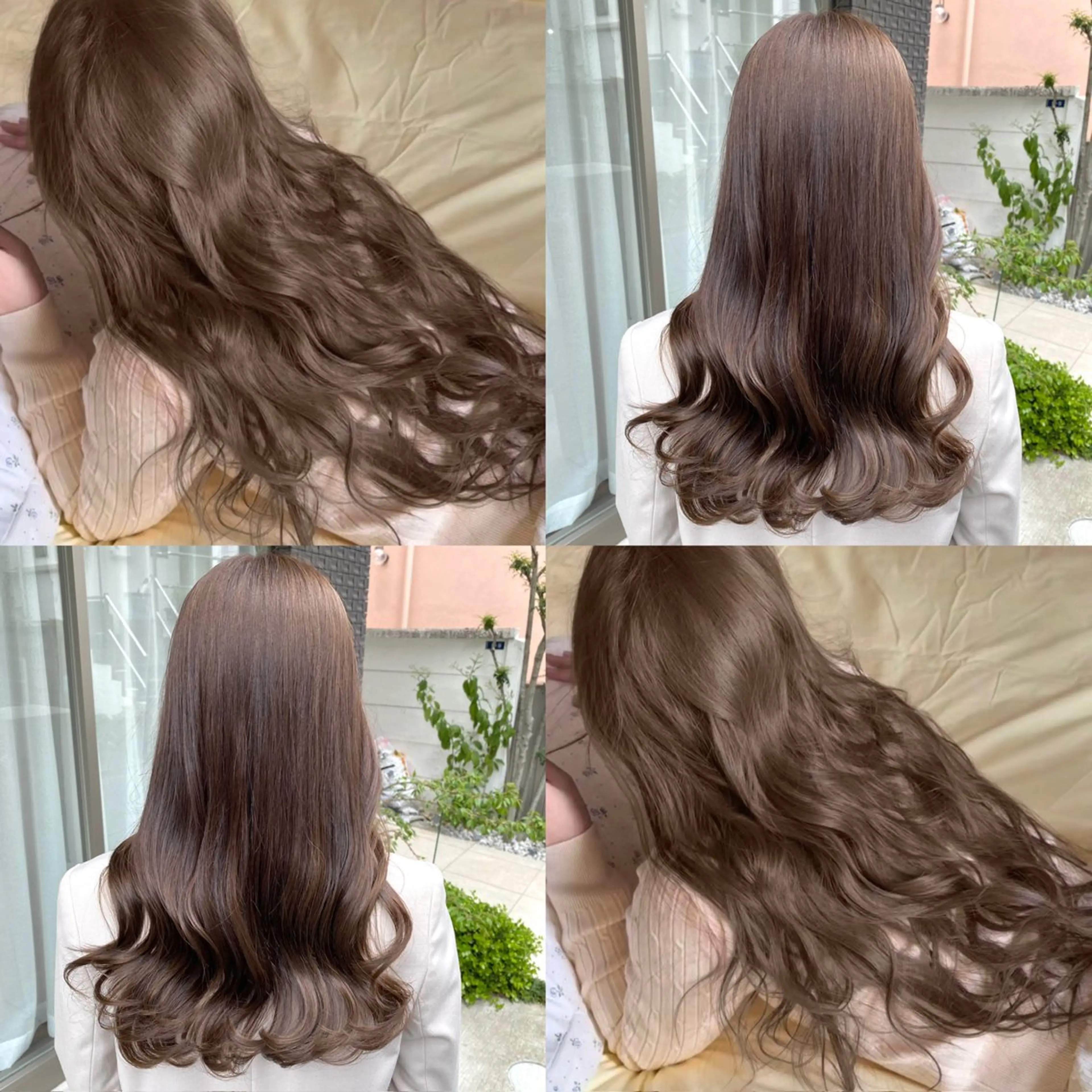 セミロング カラー ベージュカラー ショコラベージュ カット ヘアカラー トリートメント グレージュ/透明感/ 韓国ヘア/RISAのヘアスタイル