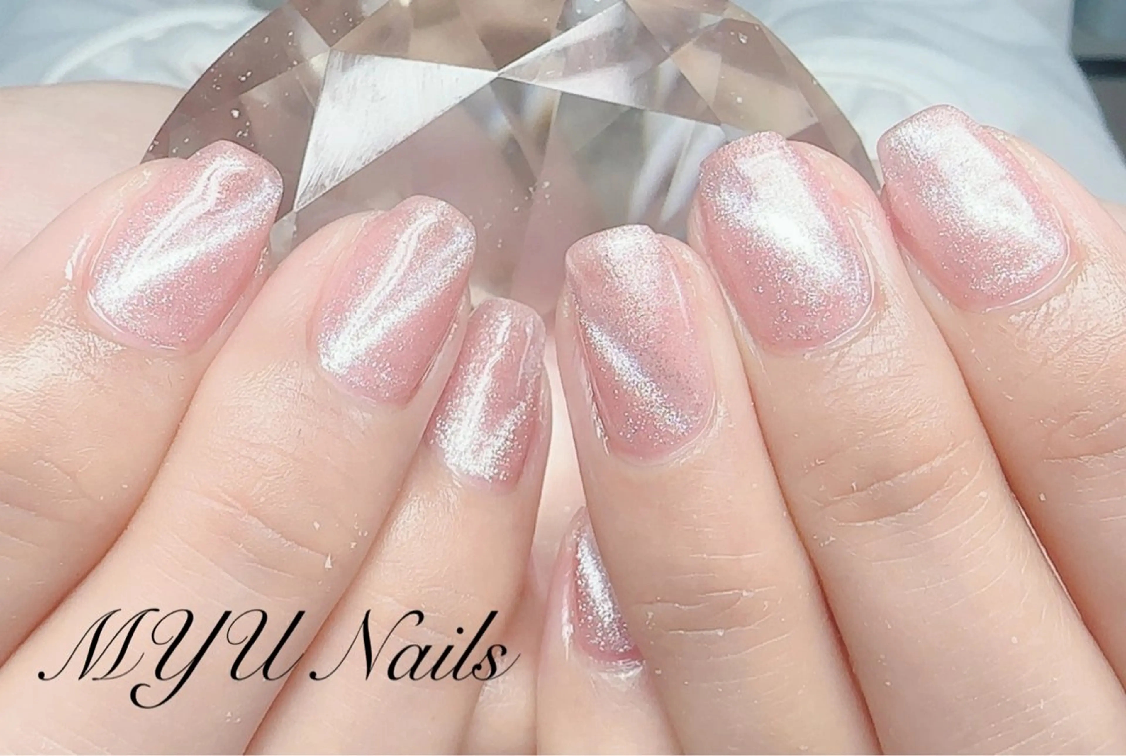 ネイル ジェルネイル マグネットネイル 持ち込み ニュアンスネイル パラジェル ハンドネイル MYU Nails所属・MYU Nailsのネイルデザイン