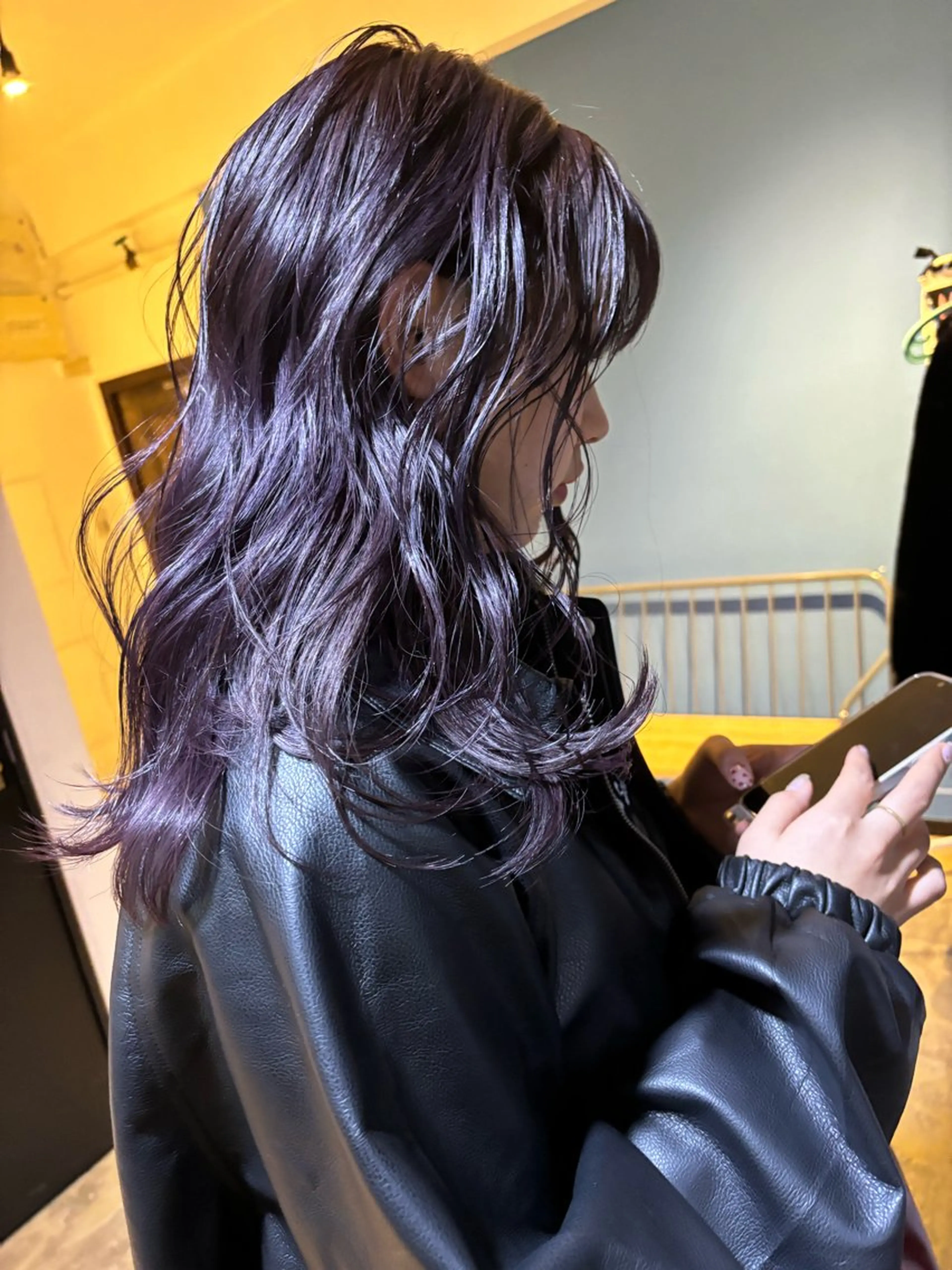 ミディアム カラー ディープラベンダー ラベンダーカラー カット ヘアカラー 広島/ボブ/レイヤー 🌿‬wakabaのヘアスタイル