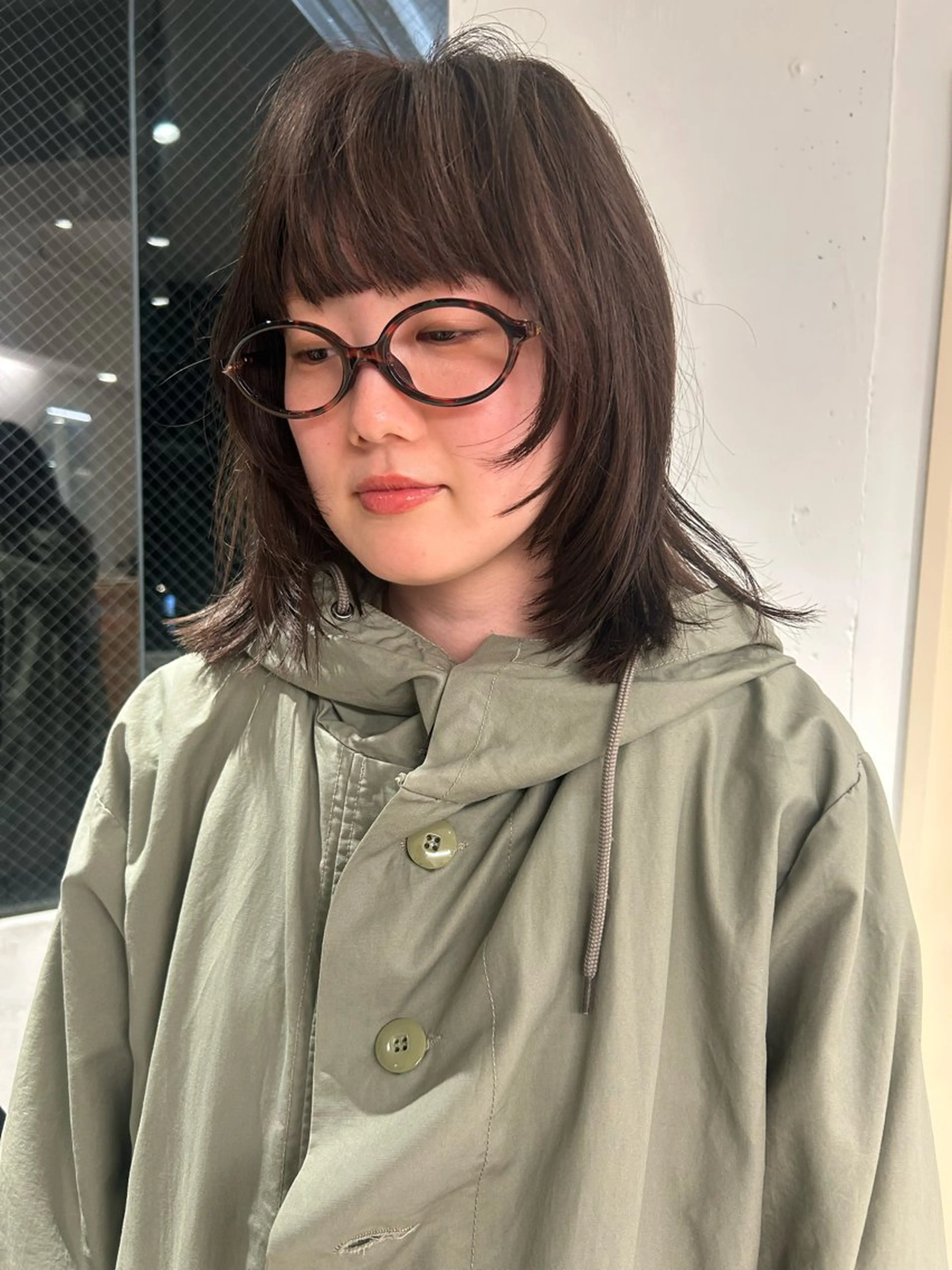 ミディアム カラー ケアパーマ/ケアブリ ーチdaisukeのヘアスタイル