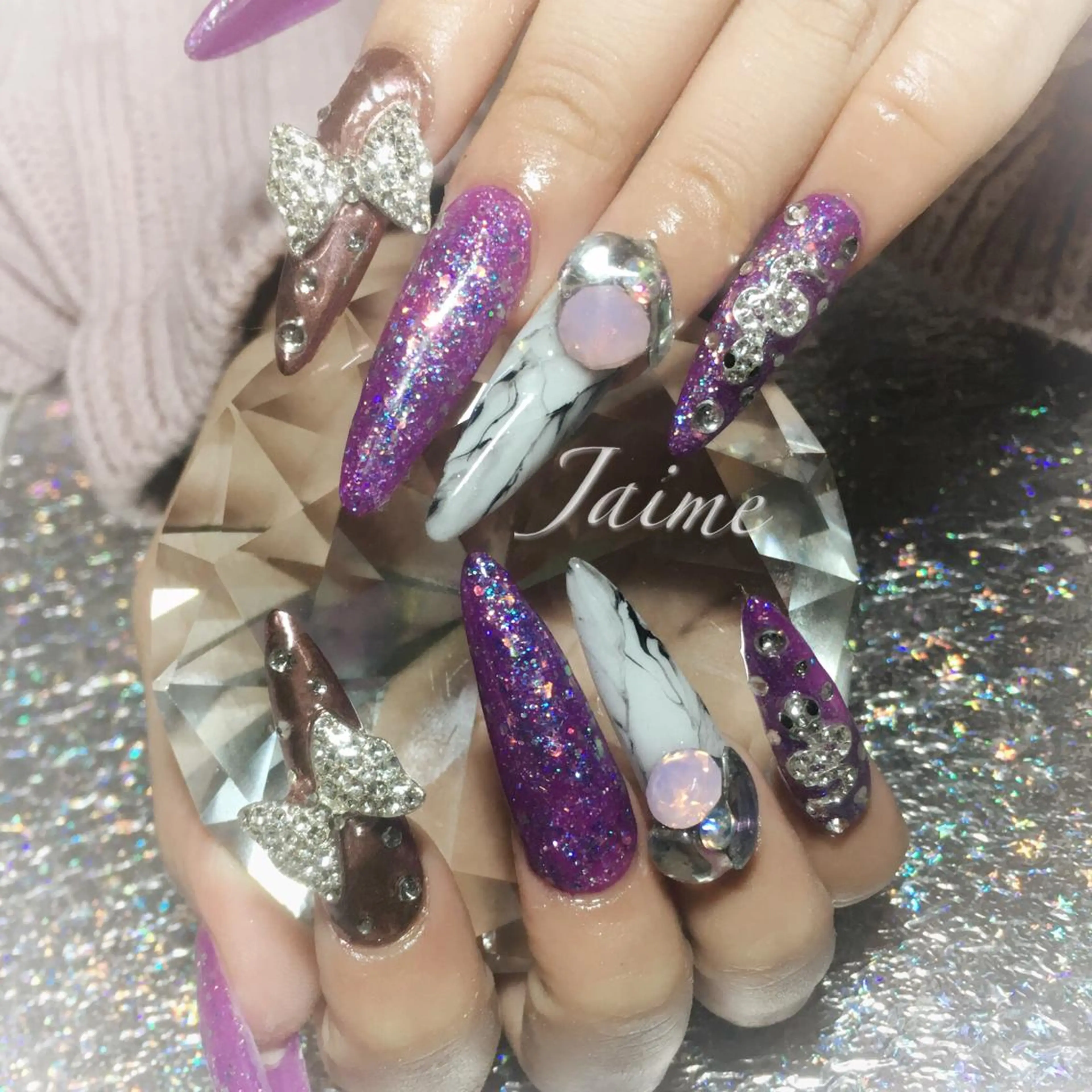 ロング ネイル Jaime Yuiのネイルデザイン