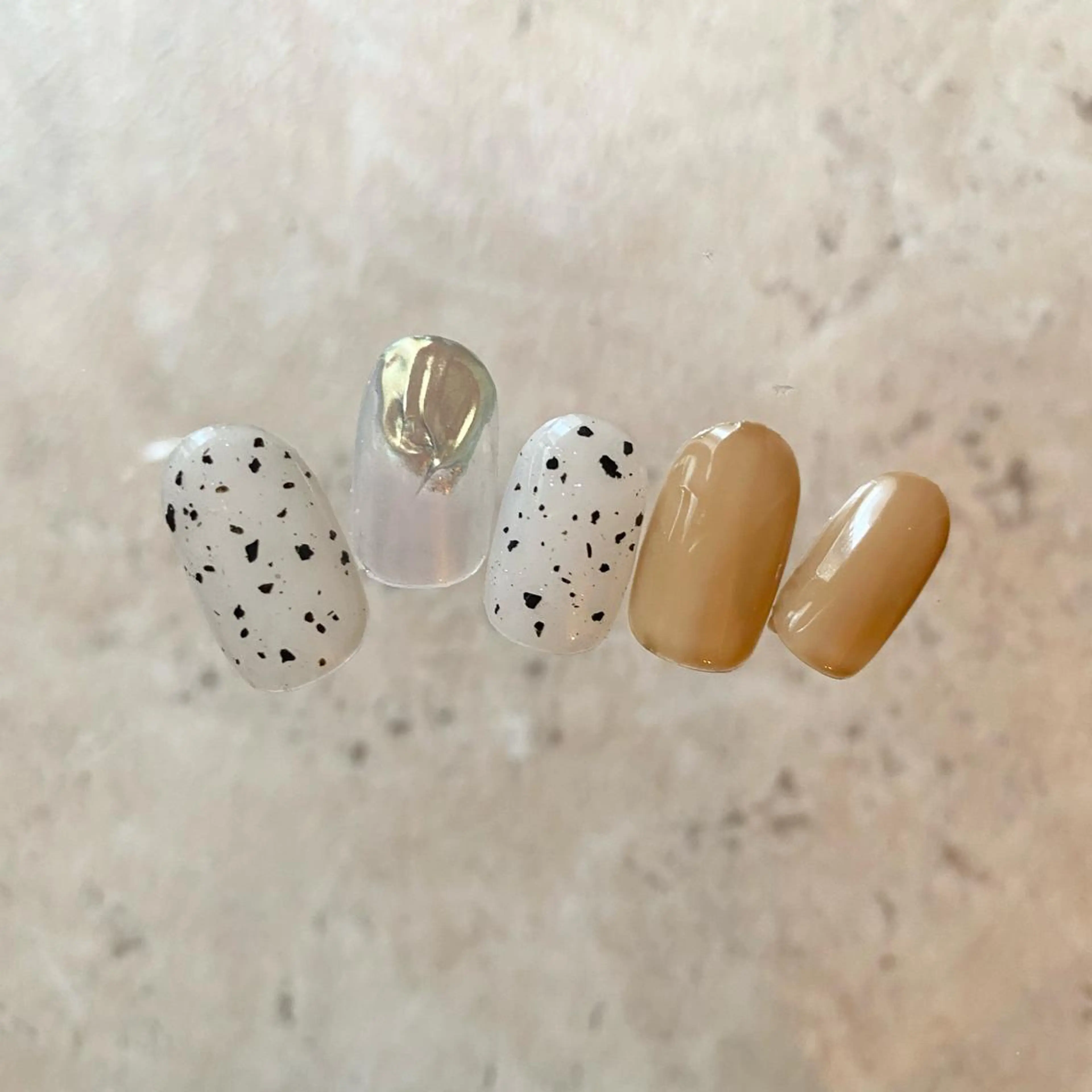 ネイル アートネイル フットネイル ニュアンスネイル 冬ネイル 山田 貴子のネイルデザイン