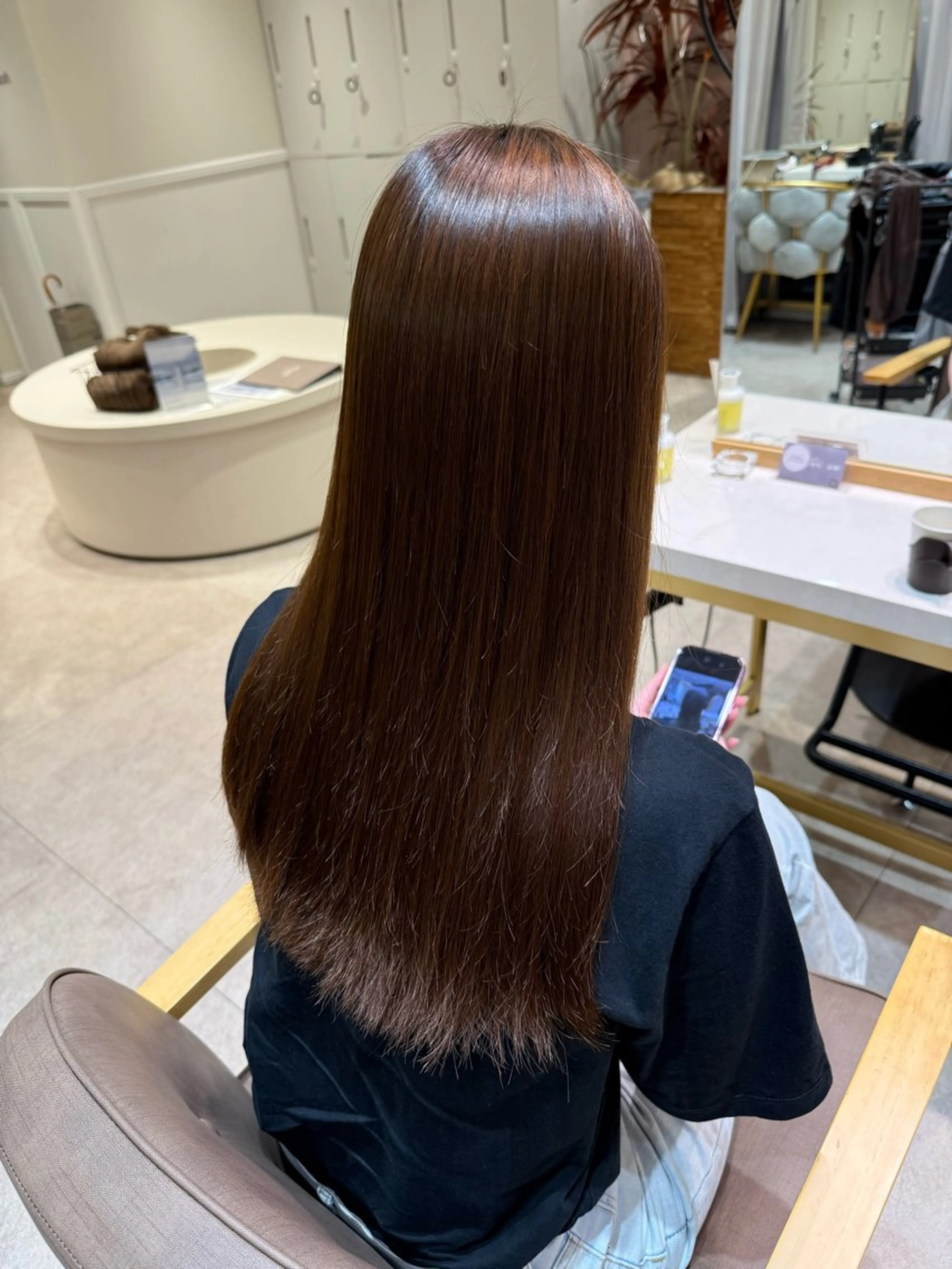 ジュニアスタイリスト指定クーポン美髪縮毛矯正＋システムトリートメントの写真