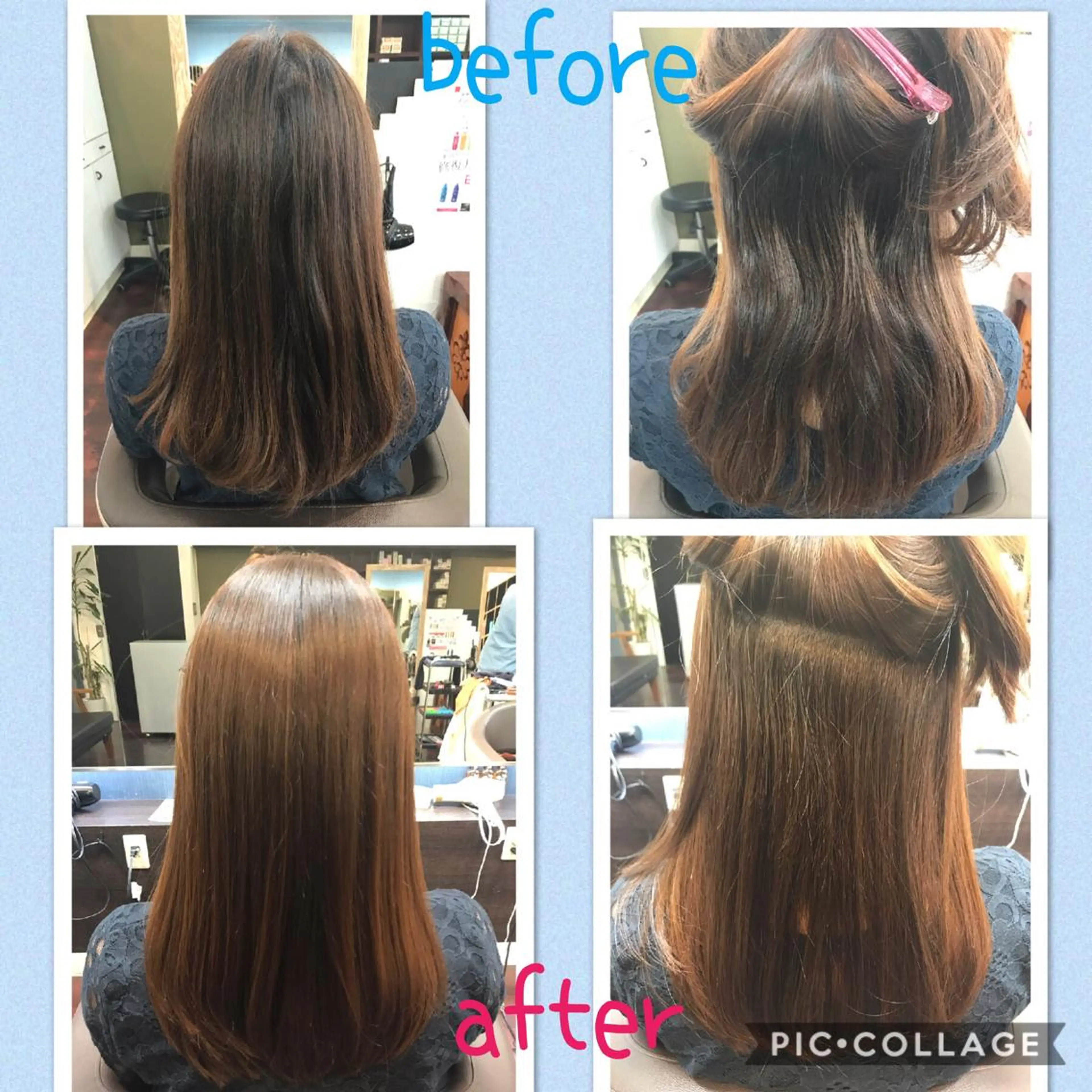 カット 縮毛矯正 藤本 麻衣のヘアスタイル