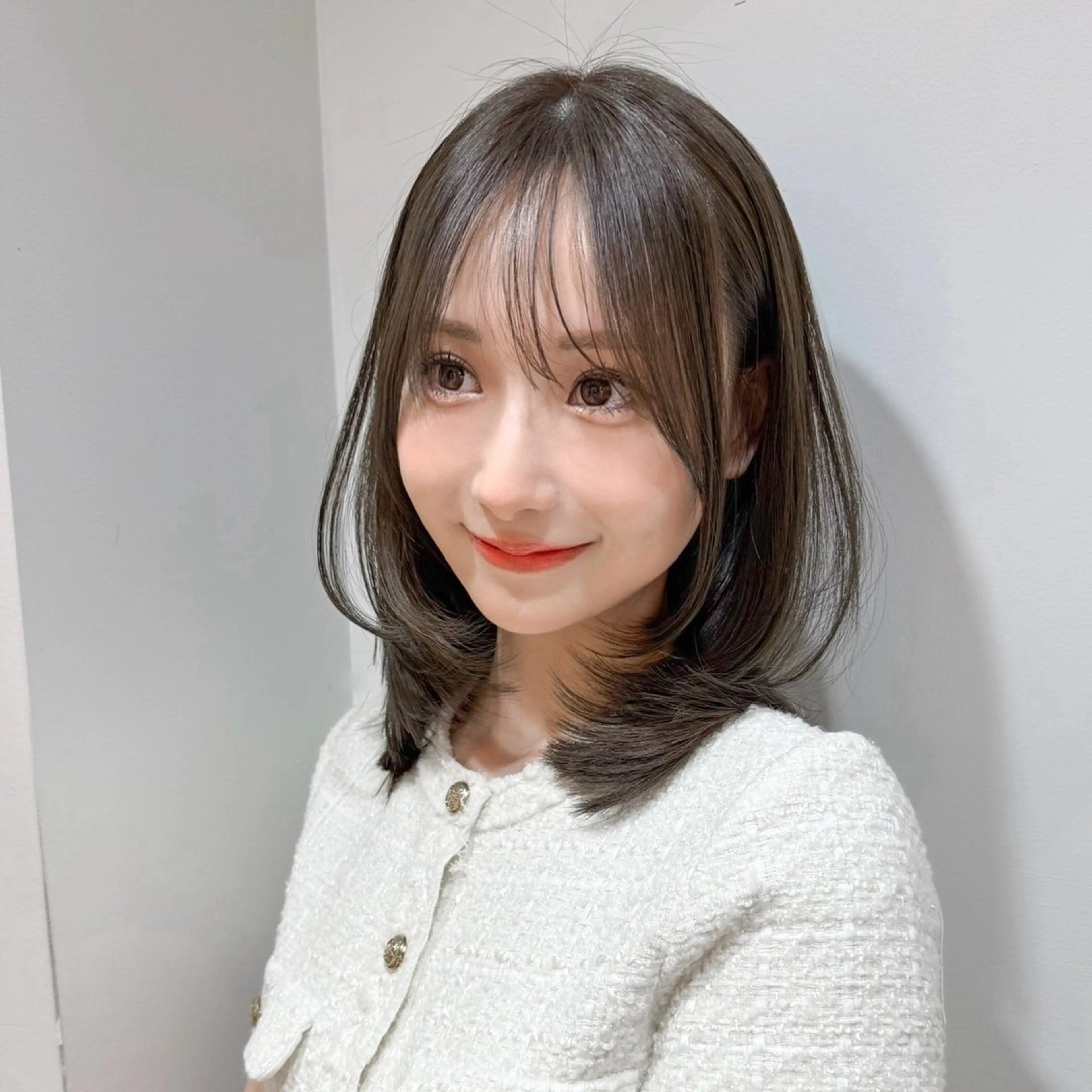 ミディアム 原宿/韓国レイヤー ボブ/顔周りYasuのヘアスタイル