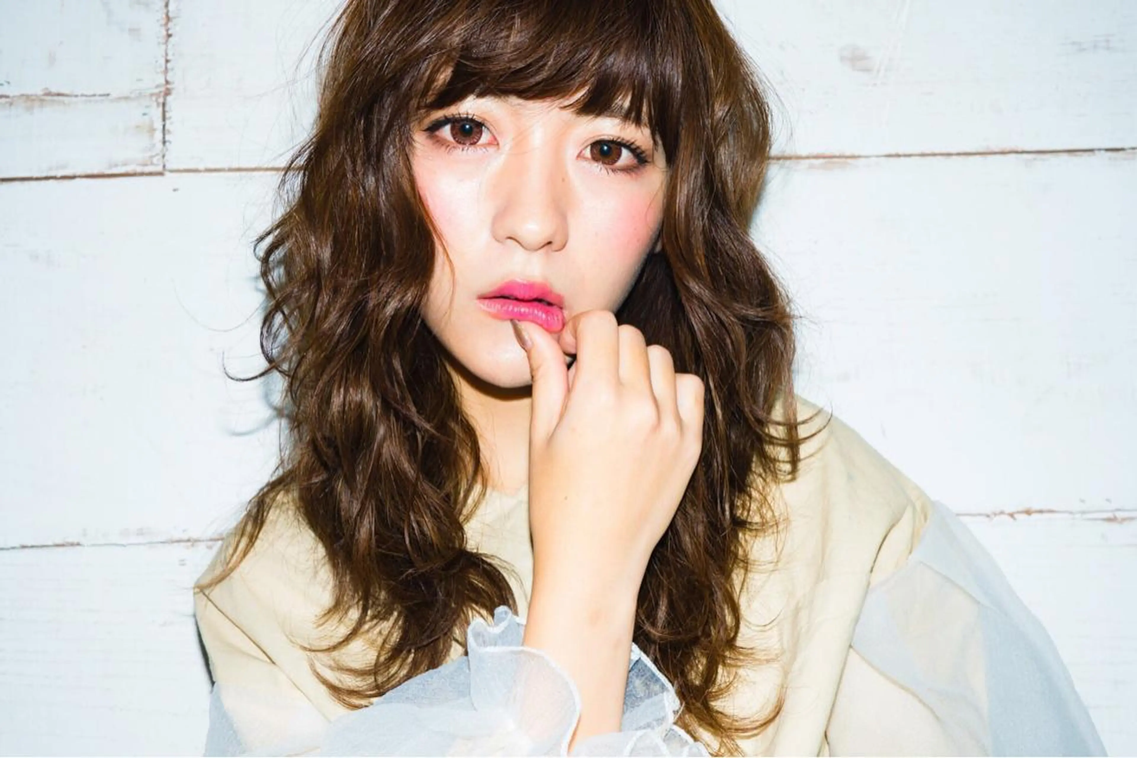 ミディアム カラー Hair mission【ヘアーミッション】心斎橋所属・エクステ／レイヤー 落合/心斎橋のヘアスタイル