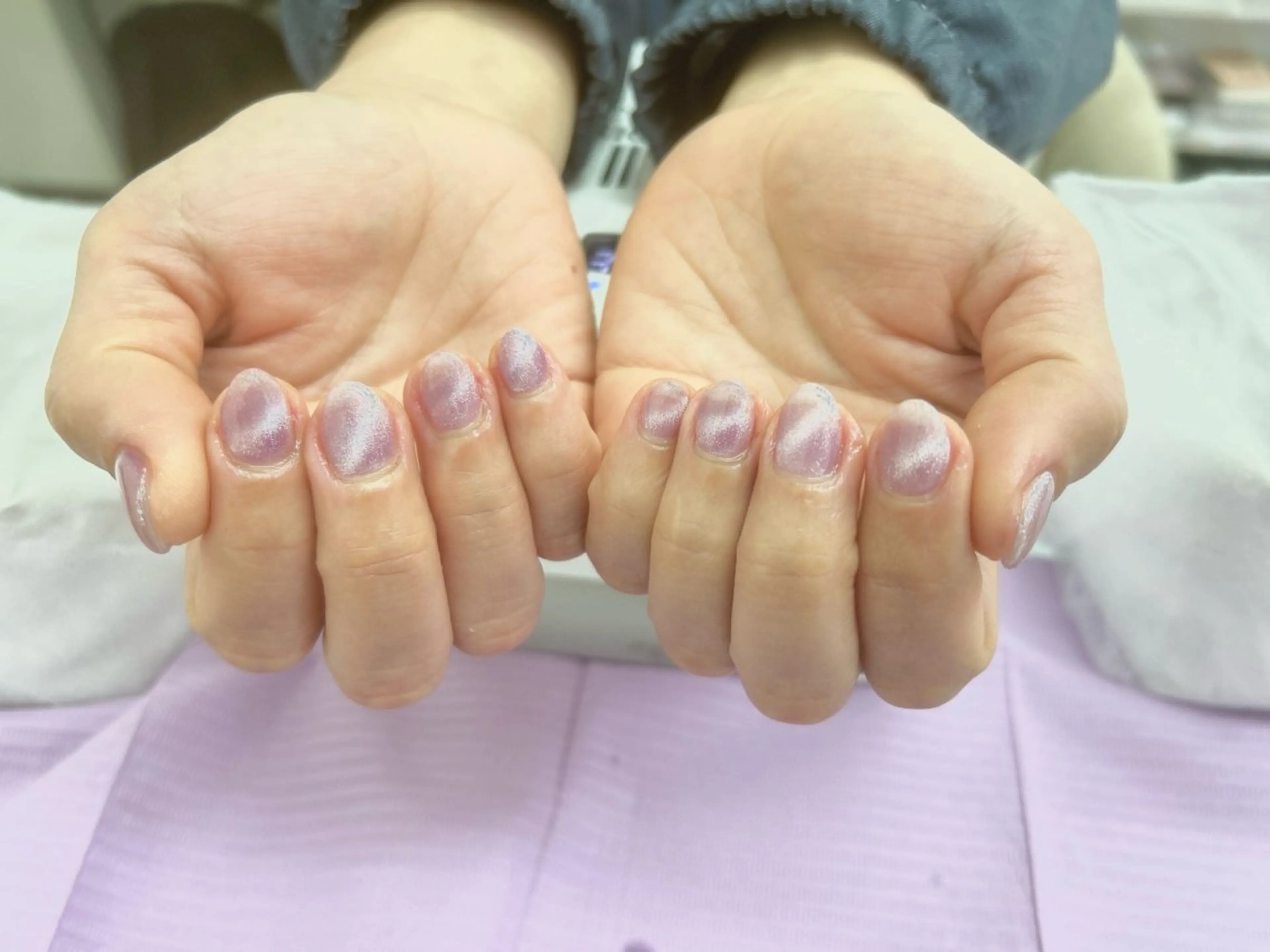 ネイル マグネットネイル Olivia Blueのネイルデザイン