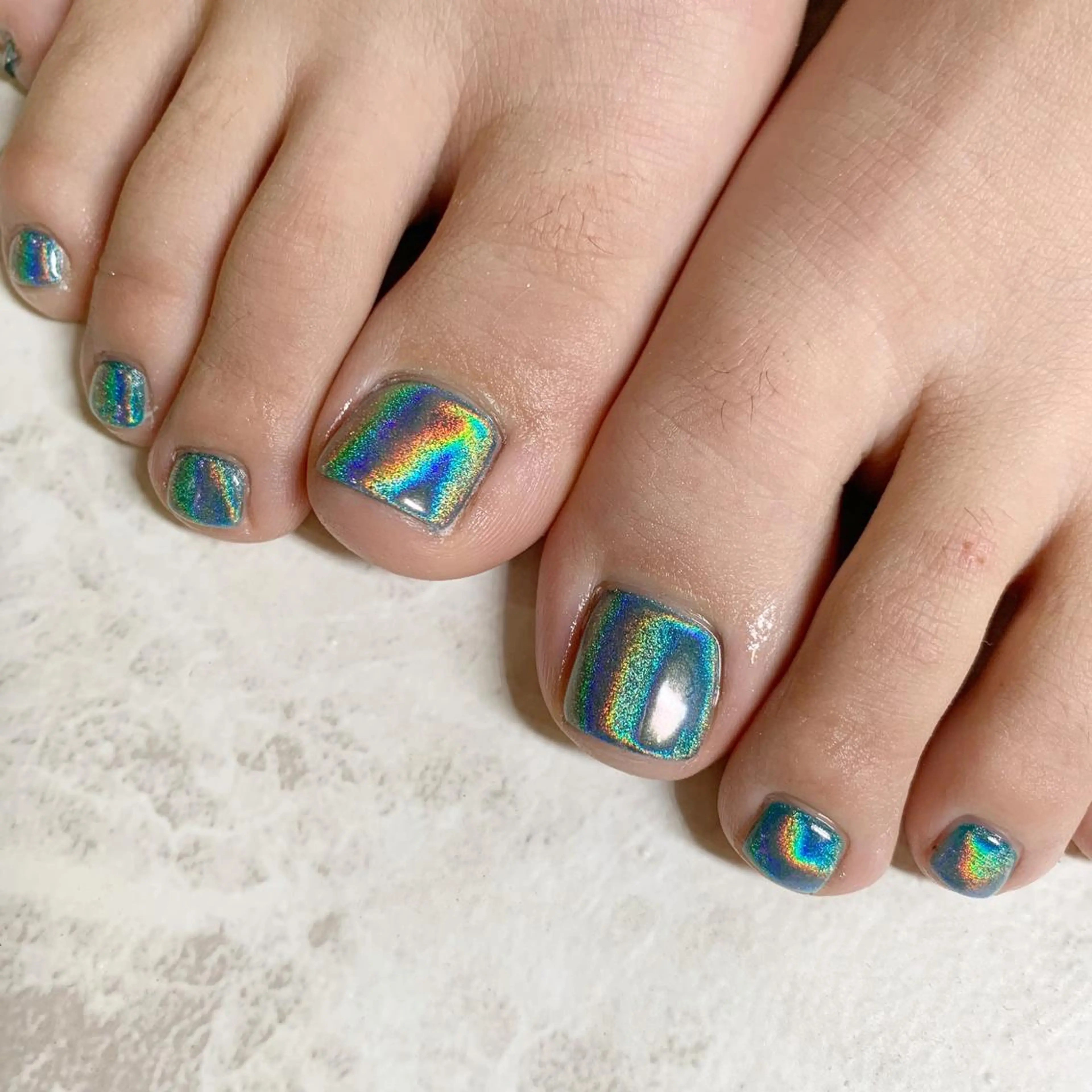 ネイル フットネイル ジェルネイル パラジェル 春ネイル 夏ネイル フットネイル nail salon mieux(ミュー)のネイルデザイン