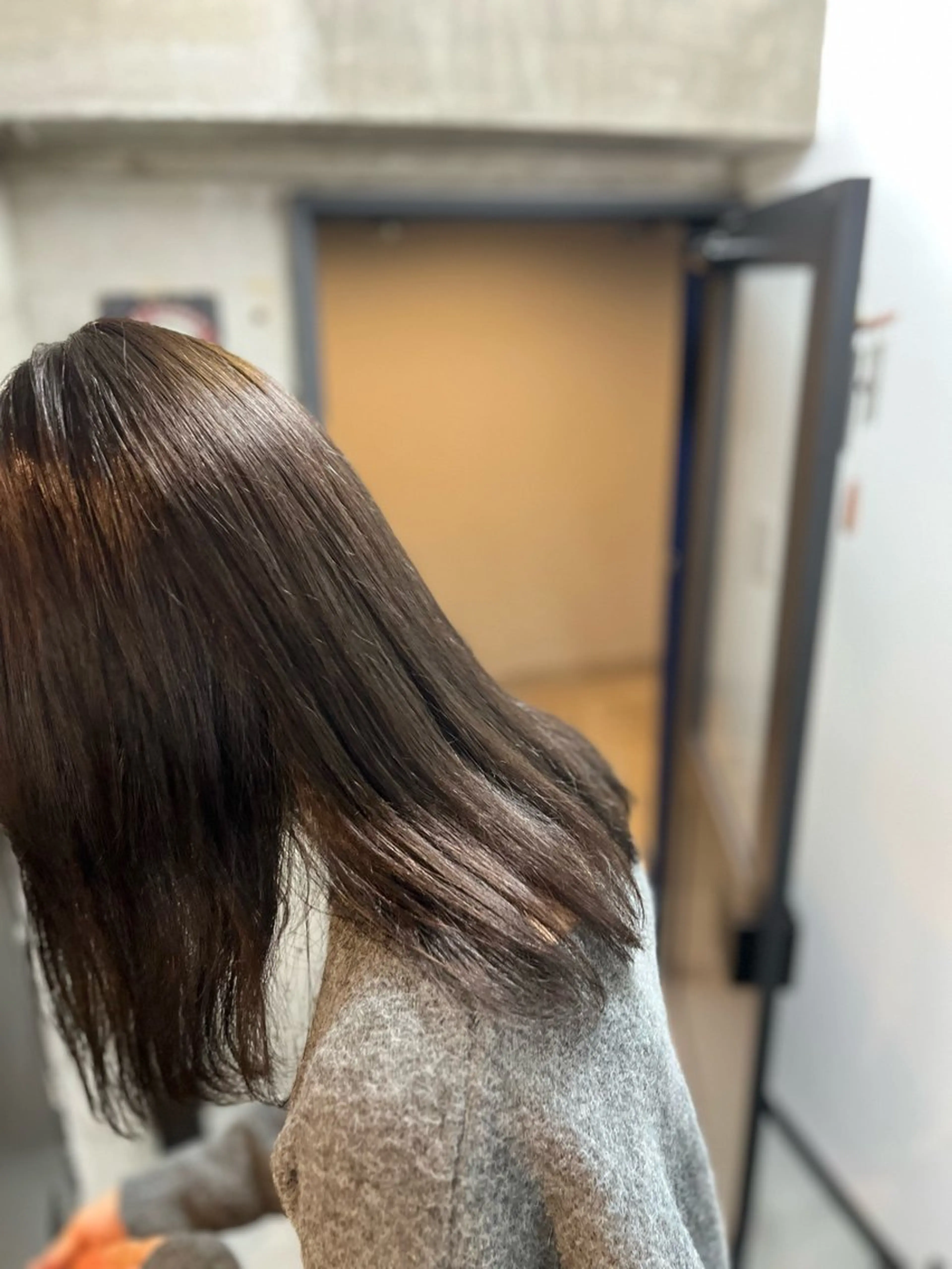 セミロング カラー オリーブカラー トリートメント 薬院/駅近/ カラーモデル/募集中のヘアスタイル