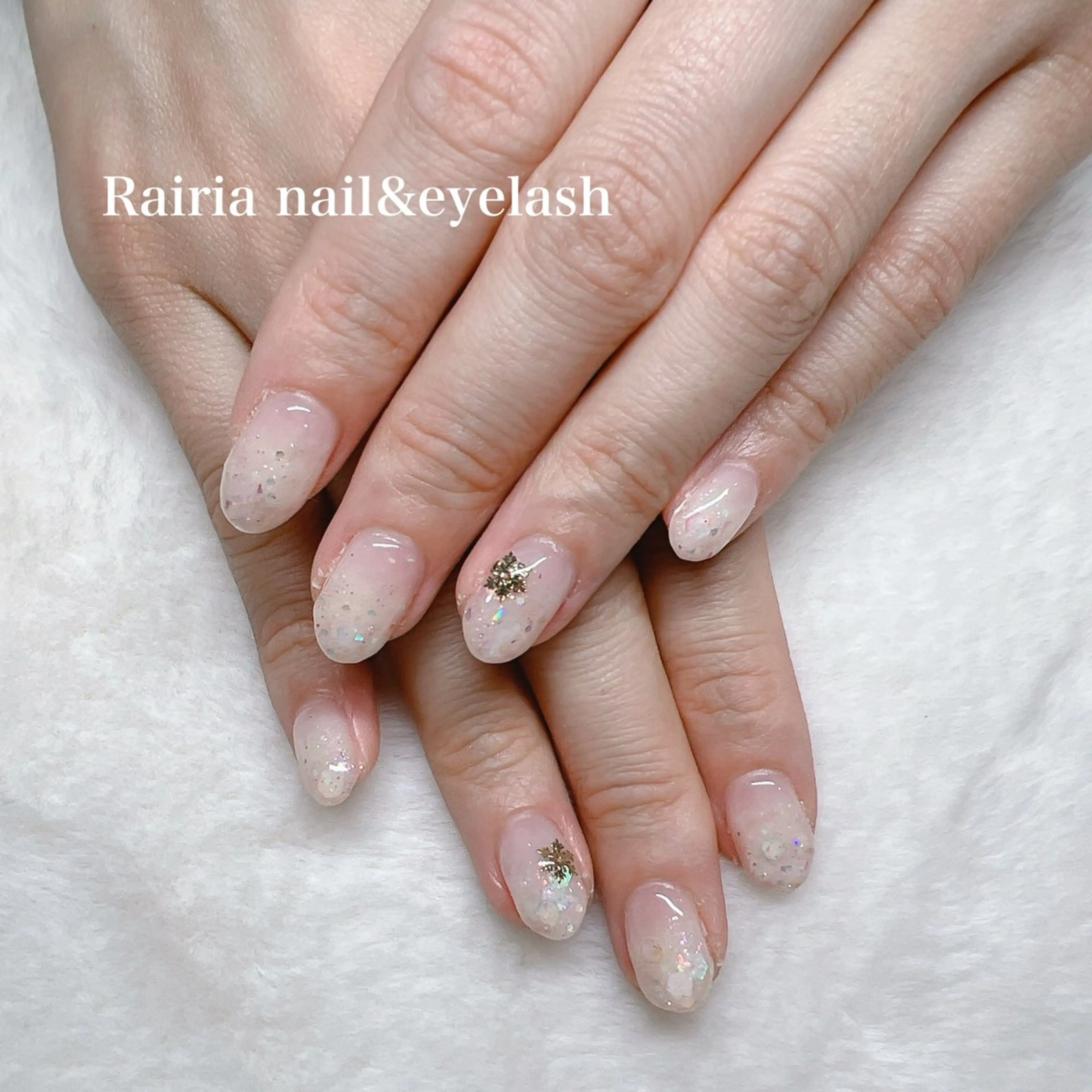 ネイル 冬ネイル Rairia   nail所属・屋敷 理奈のネイルデザイン