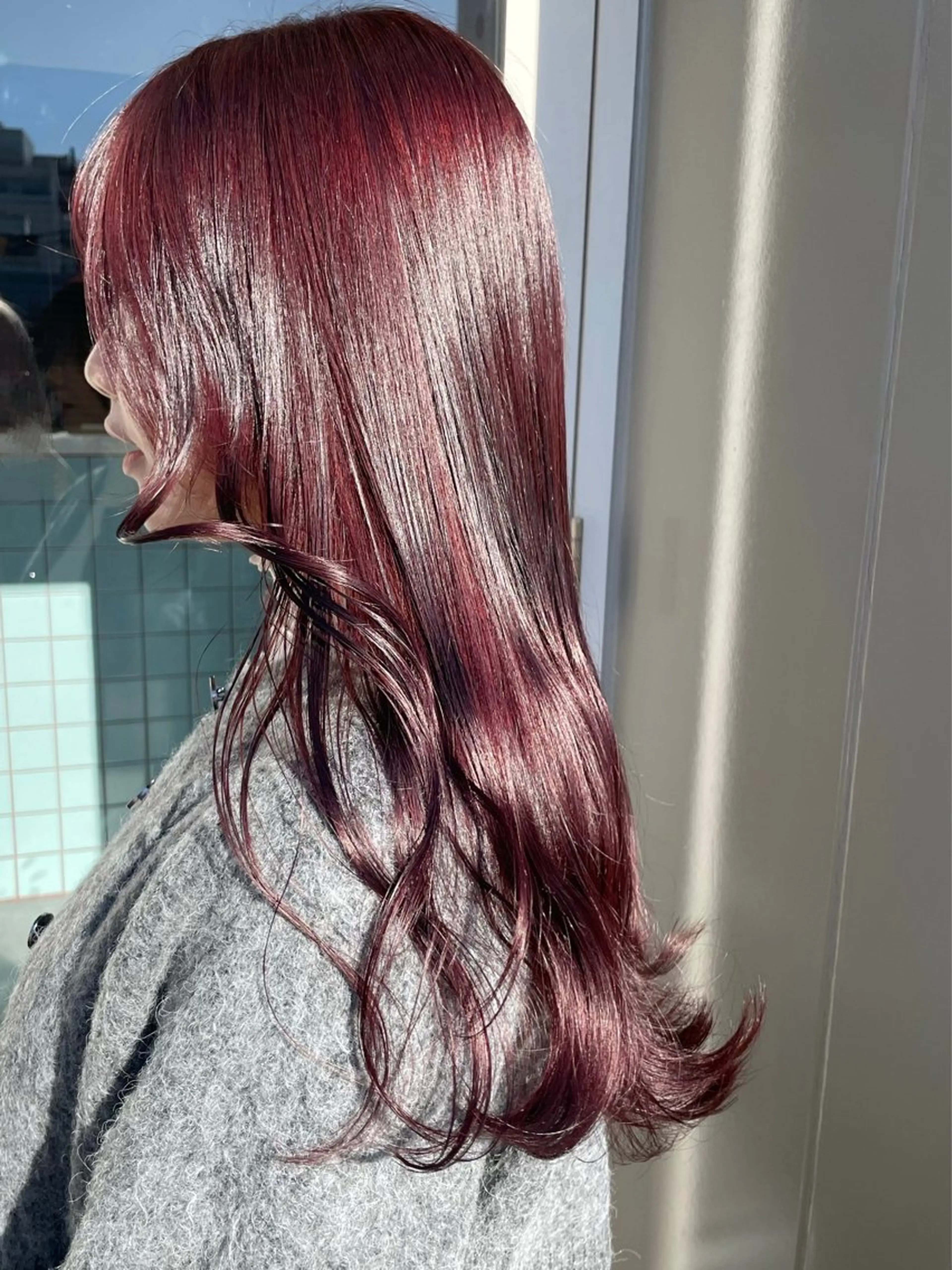 ロング カラー ヘアカラー トリートメント 若月 あやかのヘアスタイル