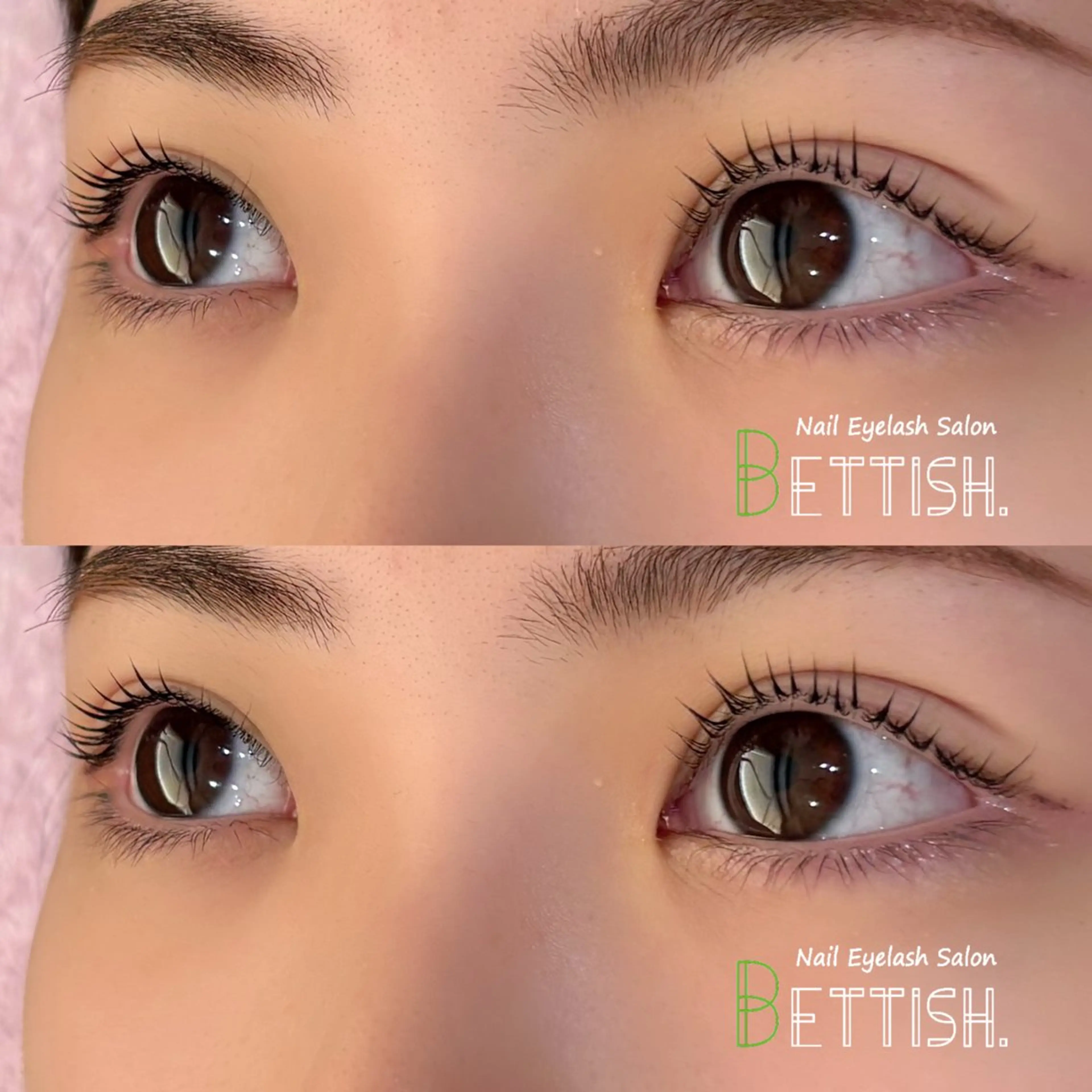 マツエク・マツパ パリジェンヌラッシュリフト BETTISH🩵 SERIのマツエク・マツパデザイン