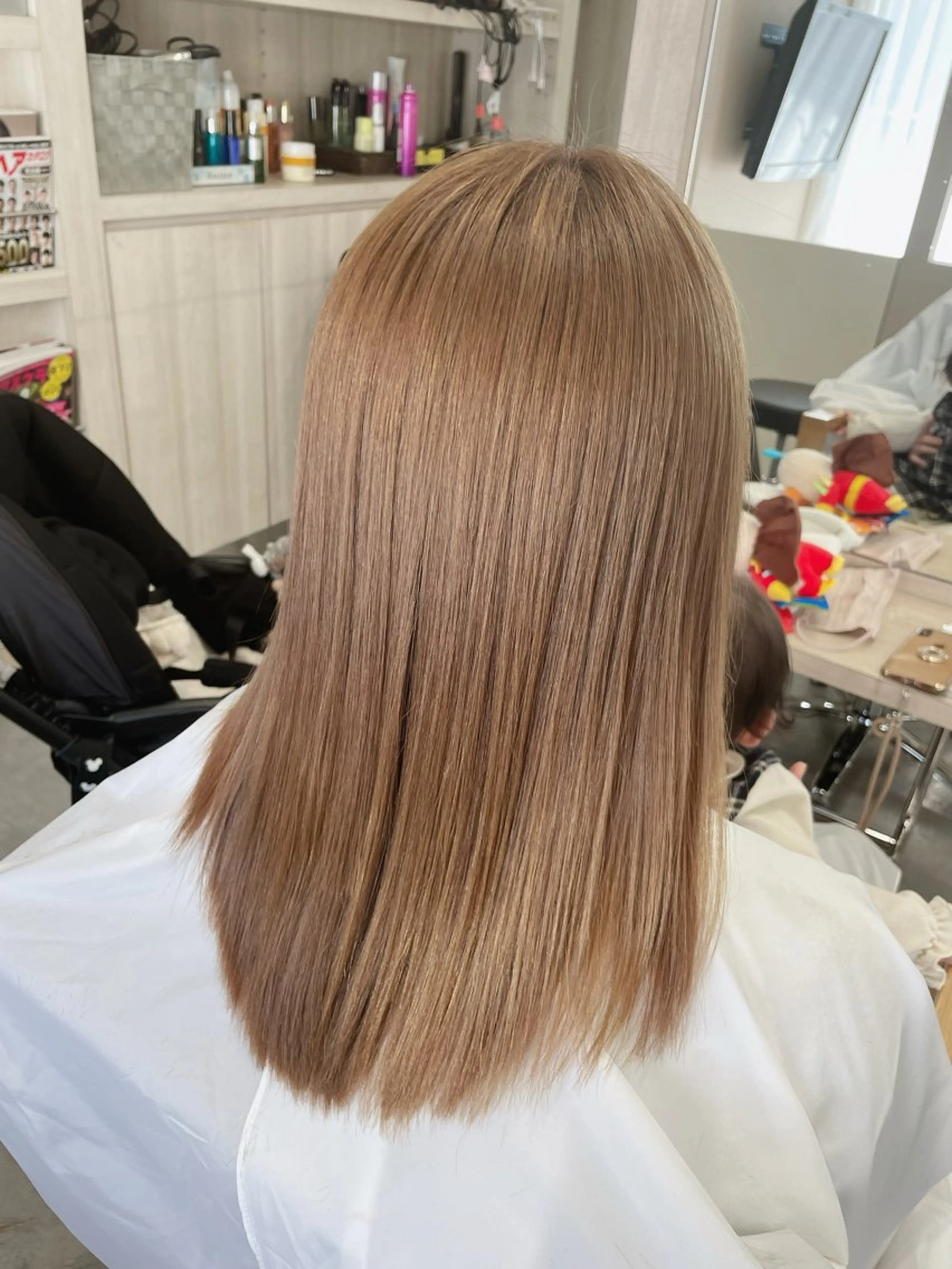 セミロング 永田 まどかのヘアスタイル