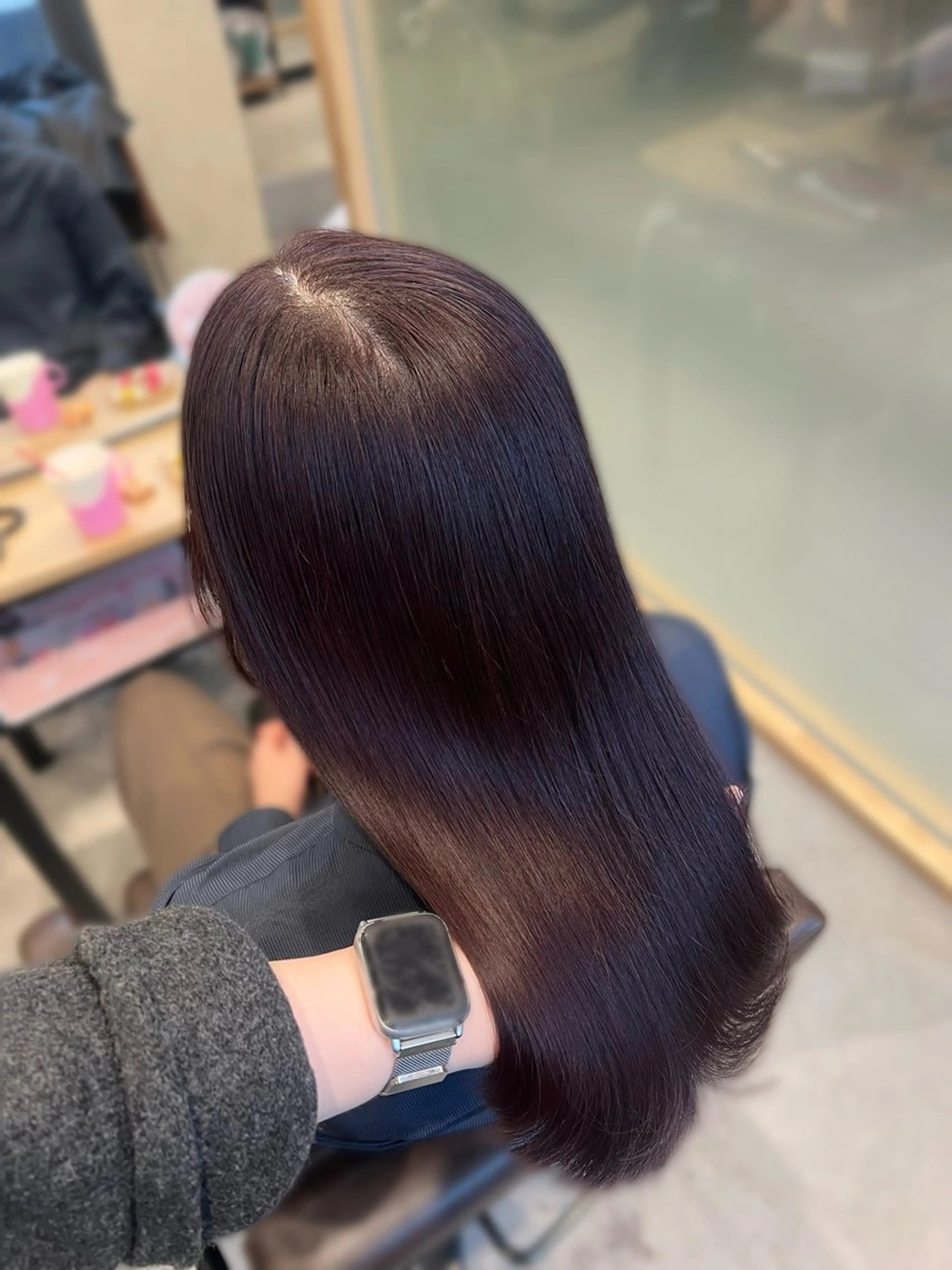 ミディアム カラー 透明感カラー カット ヘアカラー 梅田/似合わせボブ /顔周り/RINKAのヘアスタイル