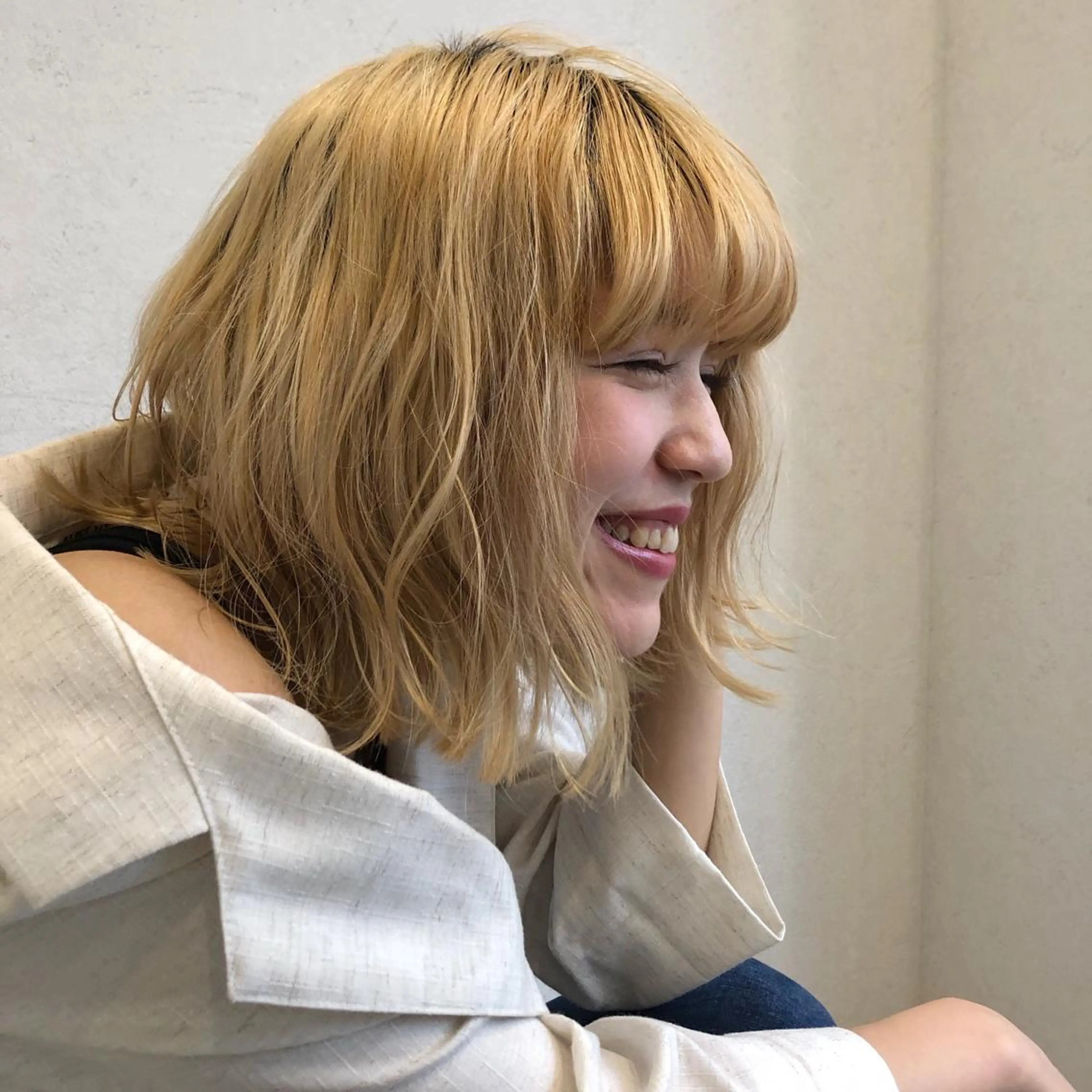 ミディアム カラー a rikaのヘアスタイル