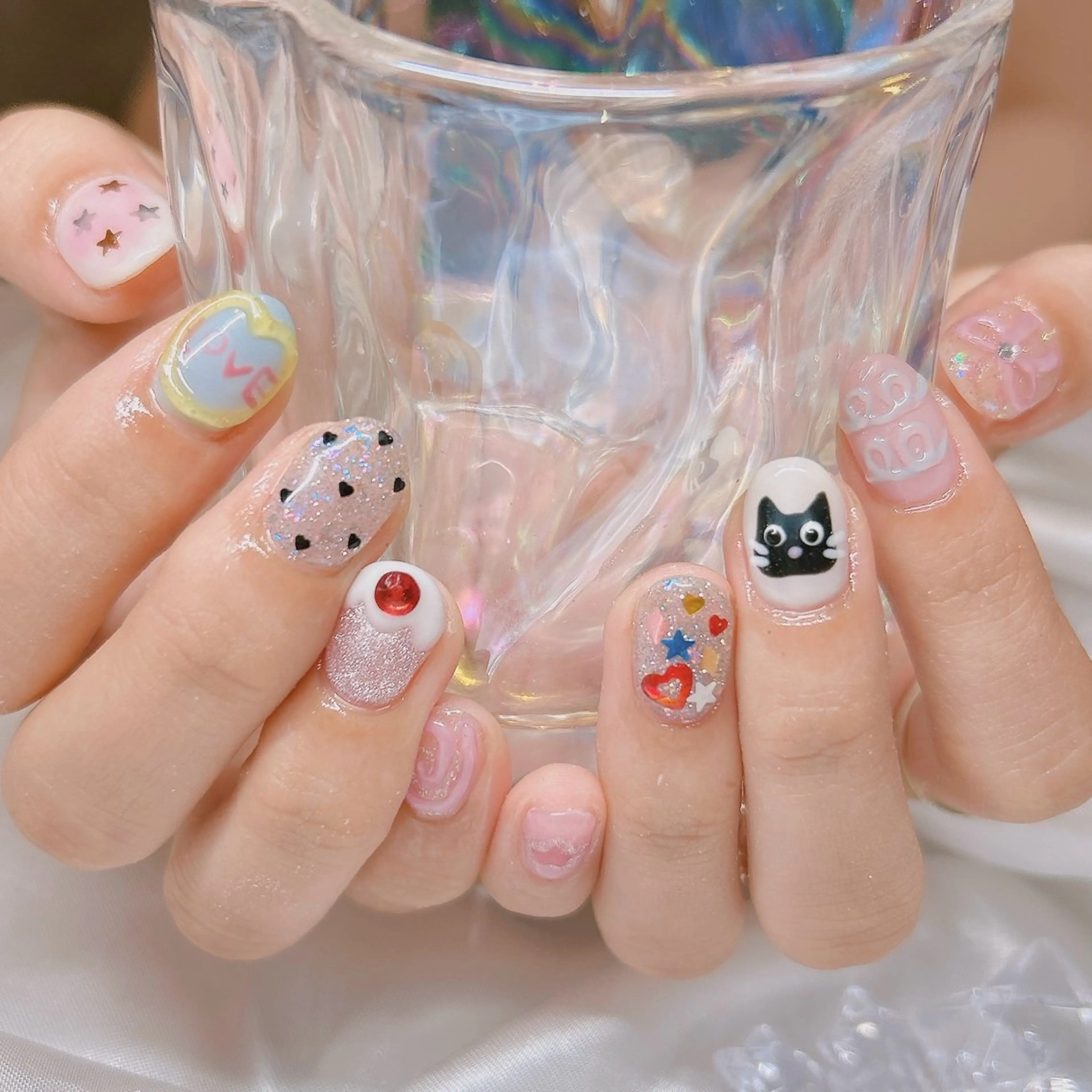 ネイル ハンドネイル junna のぞいてねのネイルデザイン