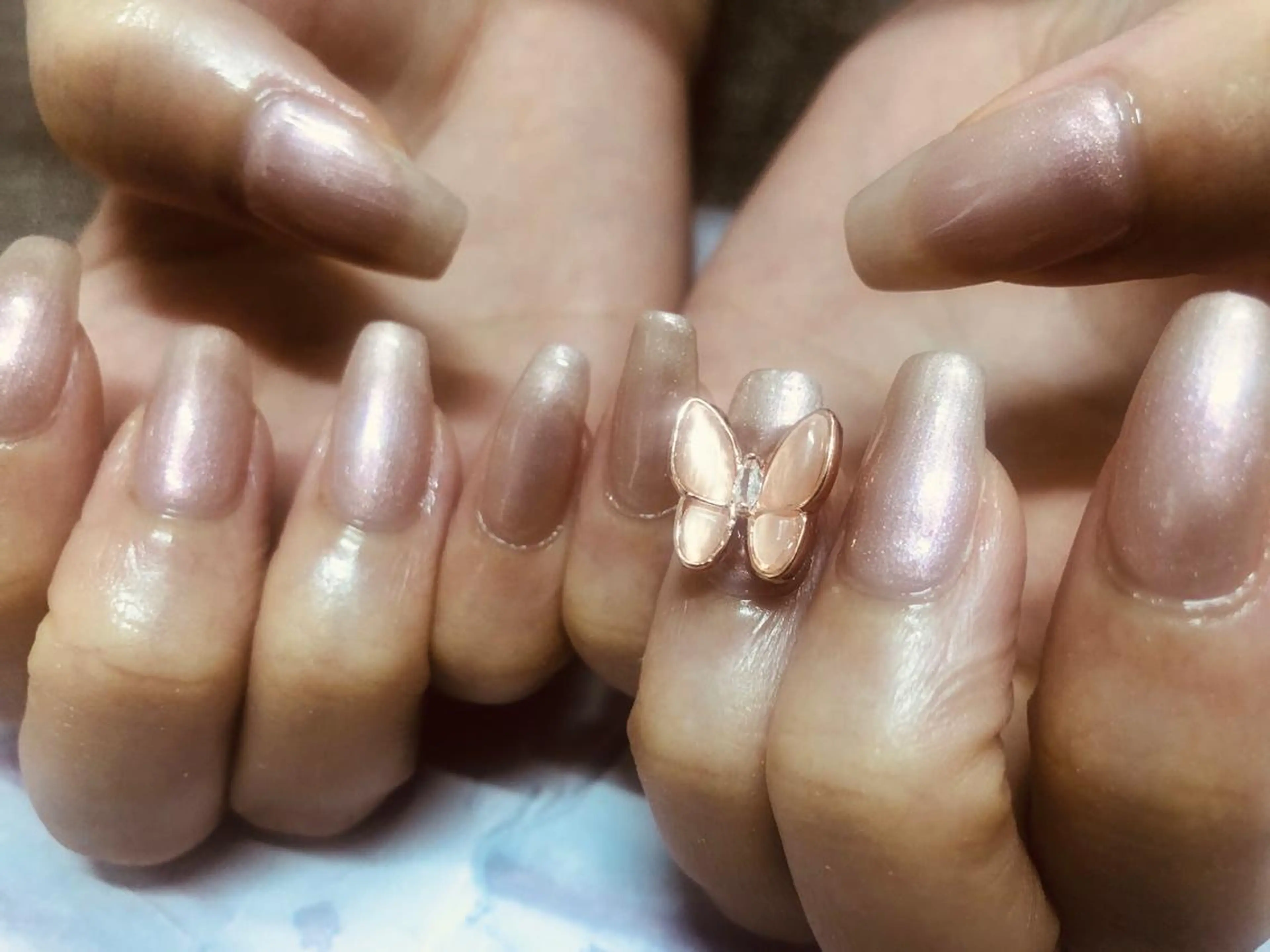 ネイル ワンカラーネイル ハンドネイル Mogu nail 二子玉川のネイルデザイン