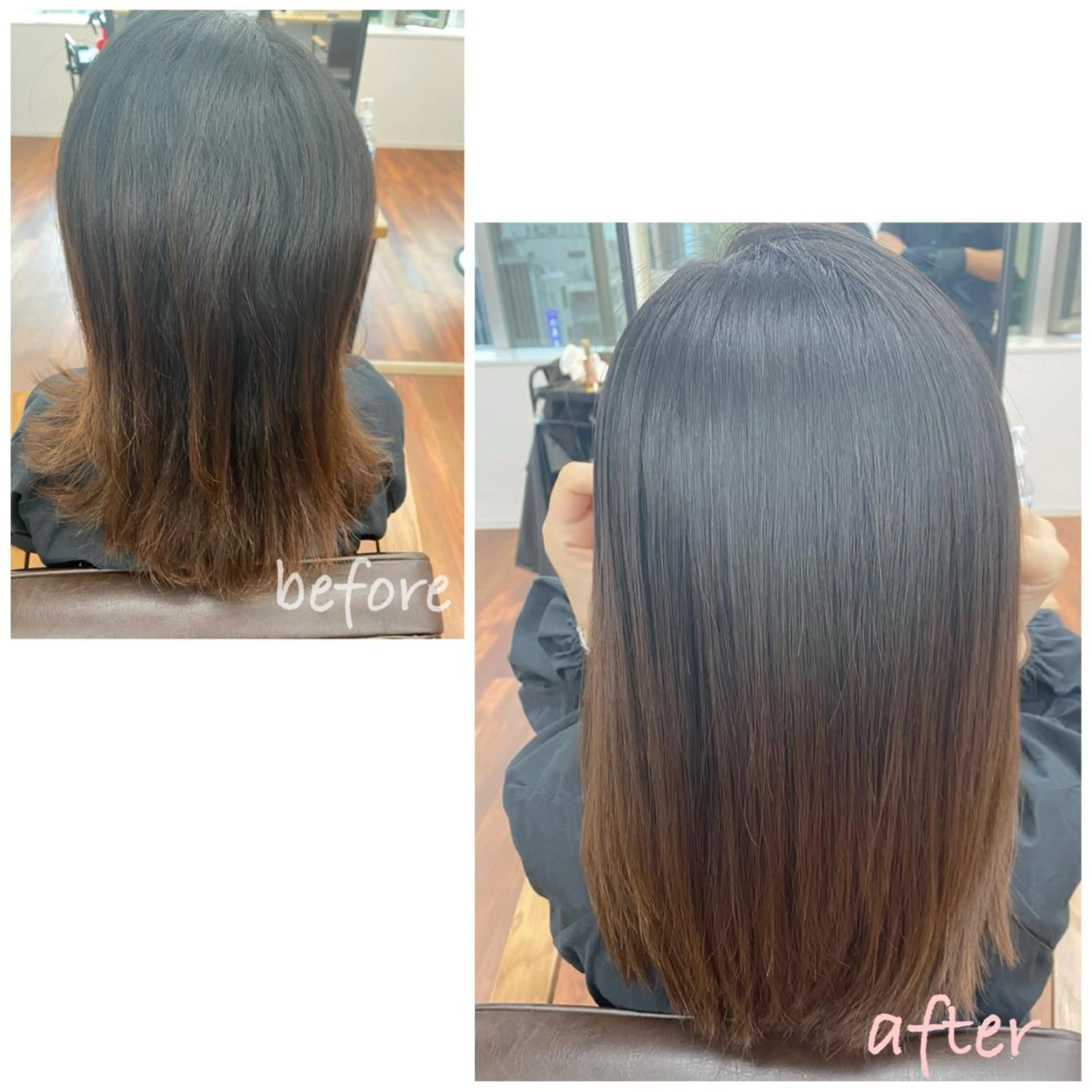 セミロング パーマ 縮毛矯正 トリートメント 酸性ストレート ストレートパーマ GRANLUSSO 〜グランルッソ駅前店所属・木口 嘉美のヘアスタイル