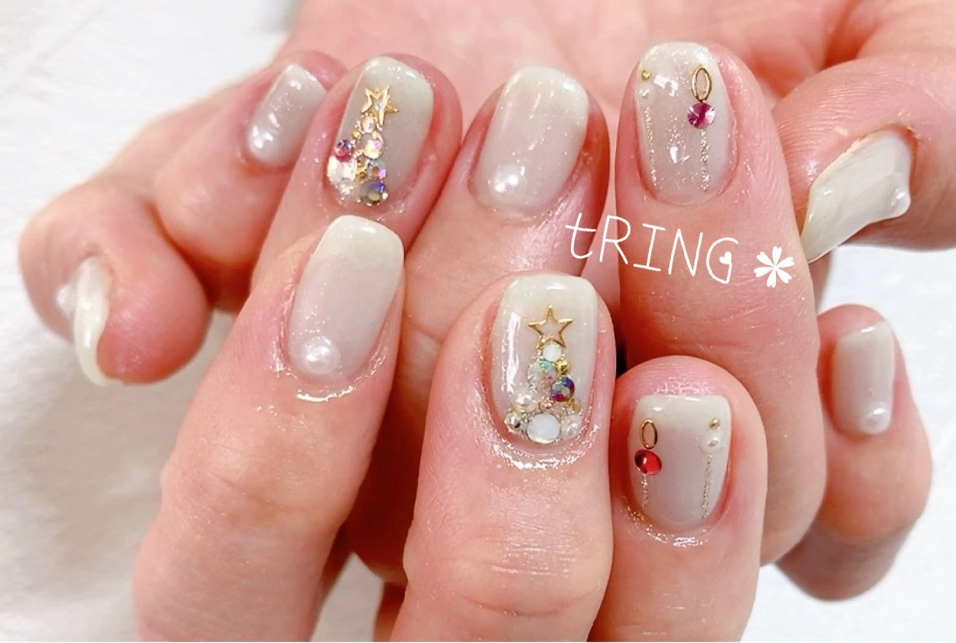 ネイル ハンドネイル tRING＊ しいの木台のネイルデザイン